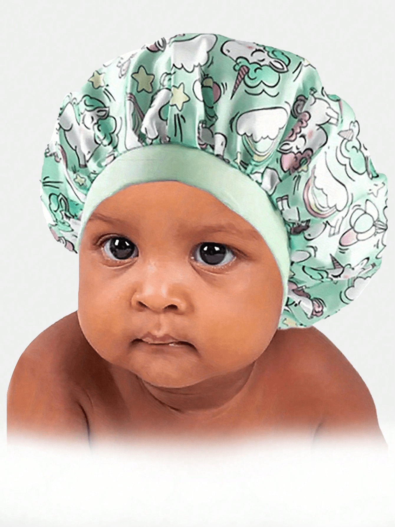 1pc Baby's Multicolor Narrow Brim Elastic Printed Comfortable Sleep Cap Headband