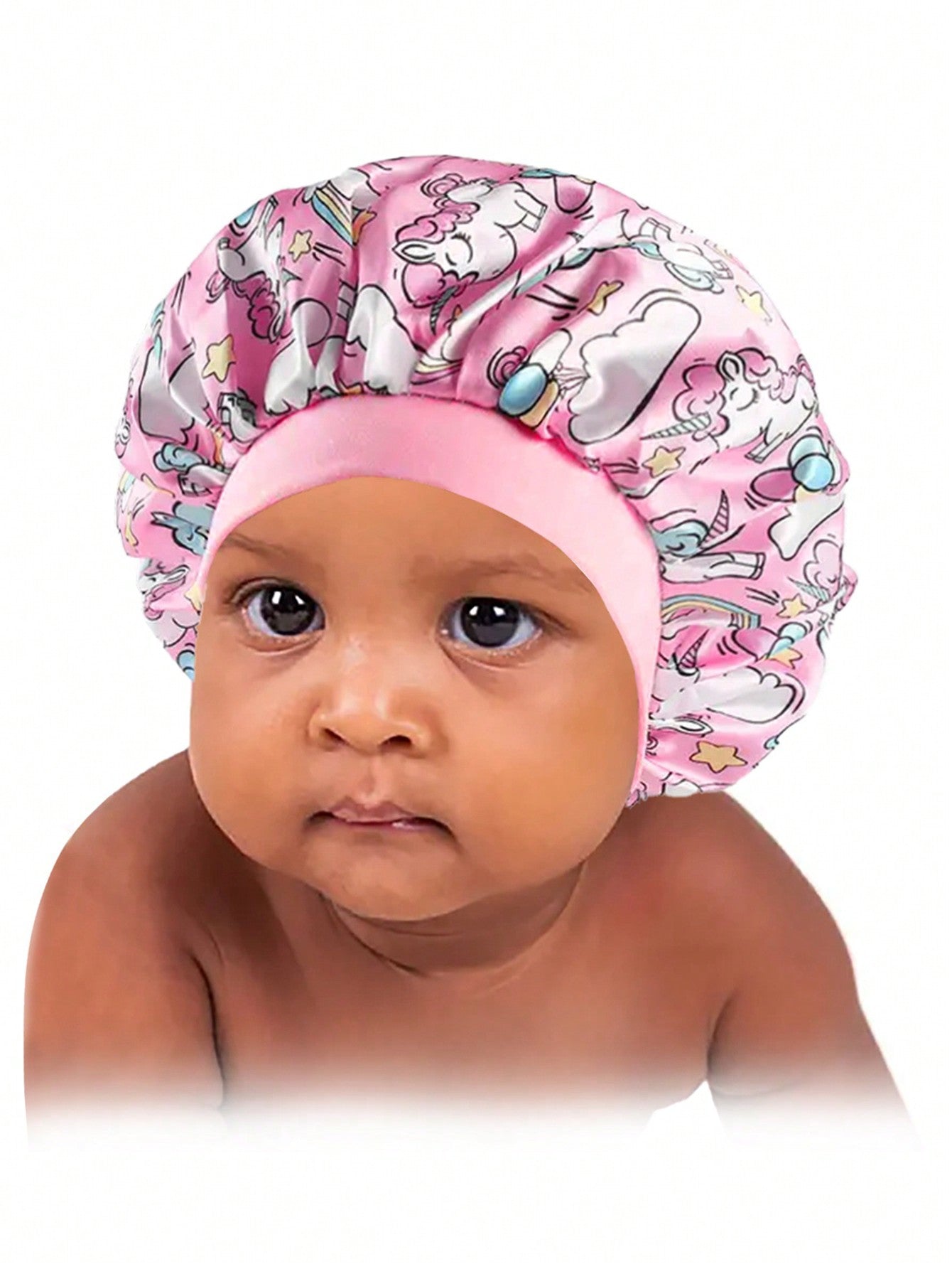 1pc Baby's Multicolor Narrow Brim Elastic Printed Comfortable Sleep Cap Headband