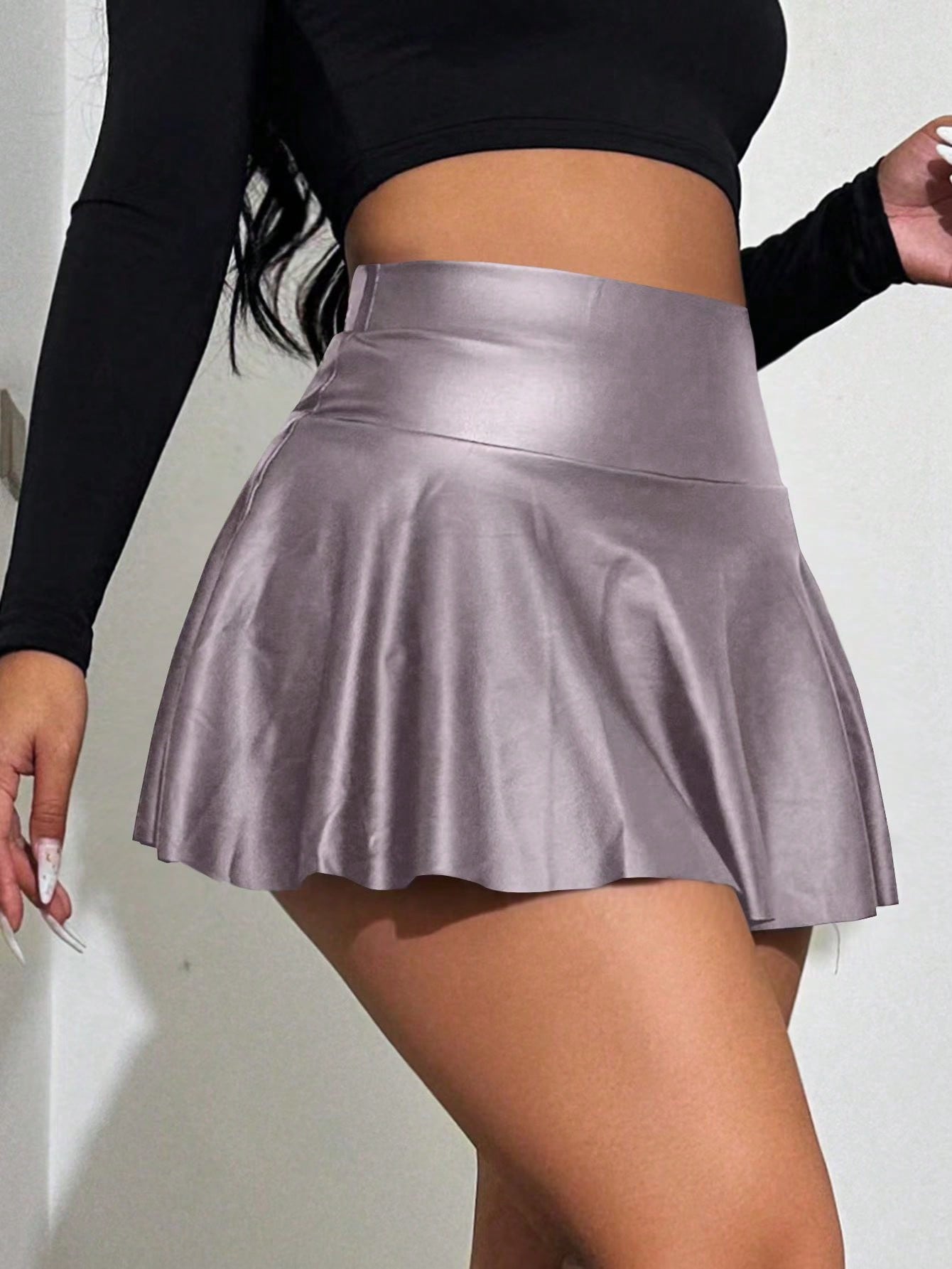 Women'S Skort With Ruffle Hem