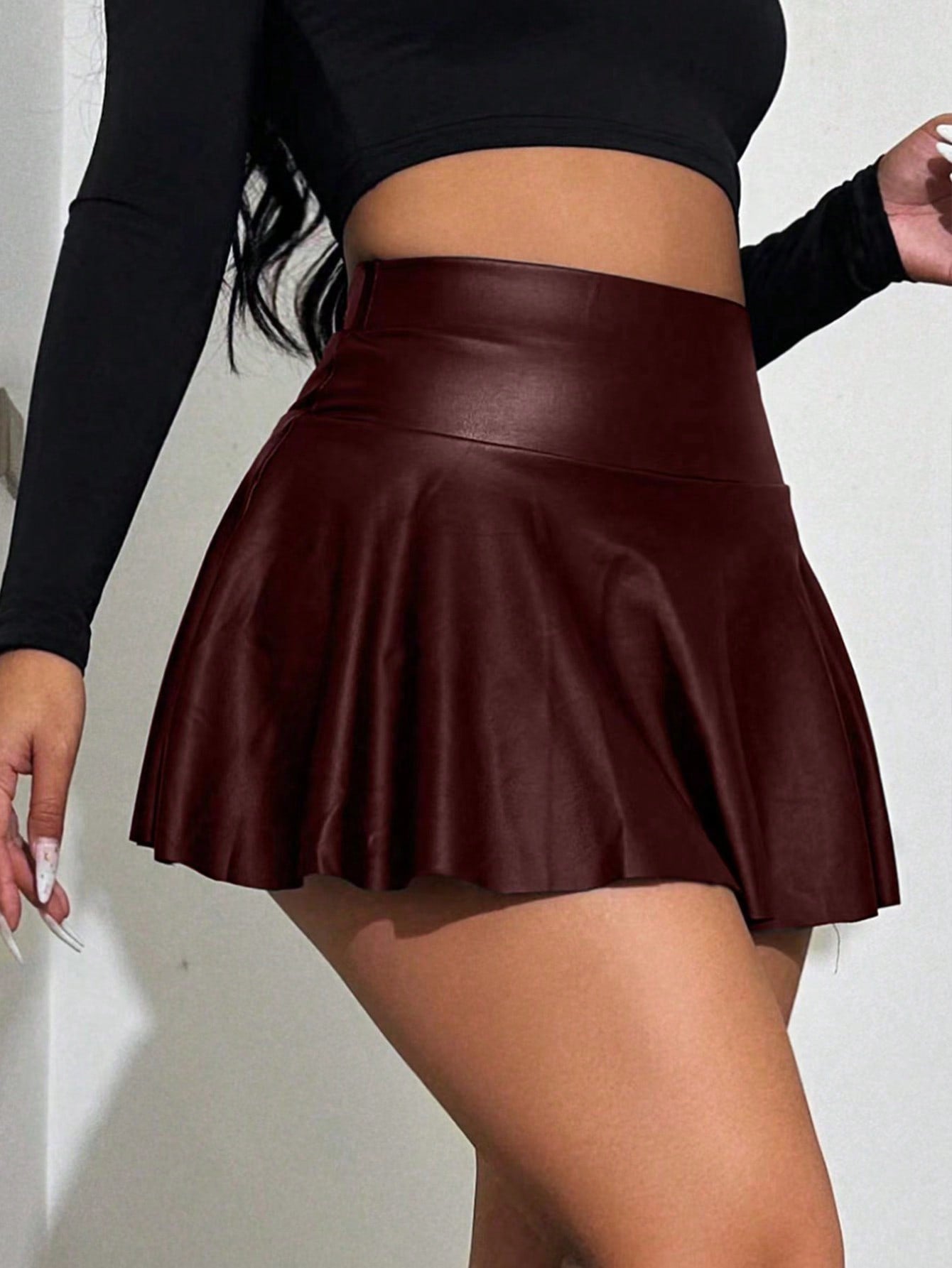 Women'S Skort With Ruffle Hem