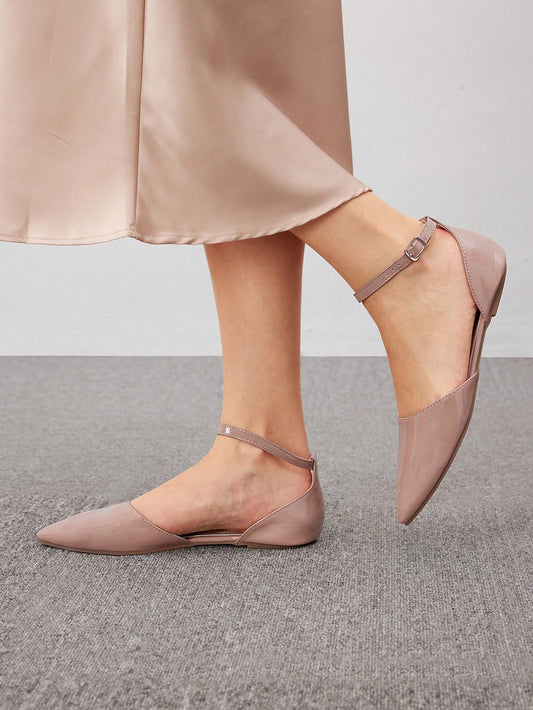 Woman Shoes Fashionable Flat Shoes With Shiny Straps At The Back Wedding Shoes For Summer Vacation Shoes Summer Sale Elegant Business Casual Business Chic