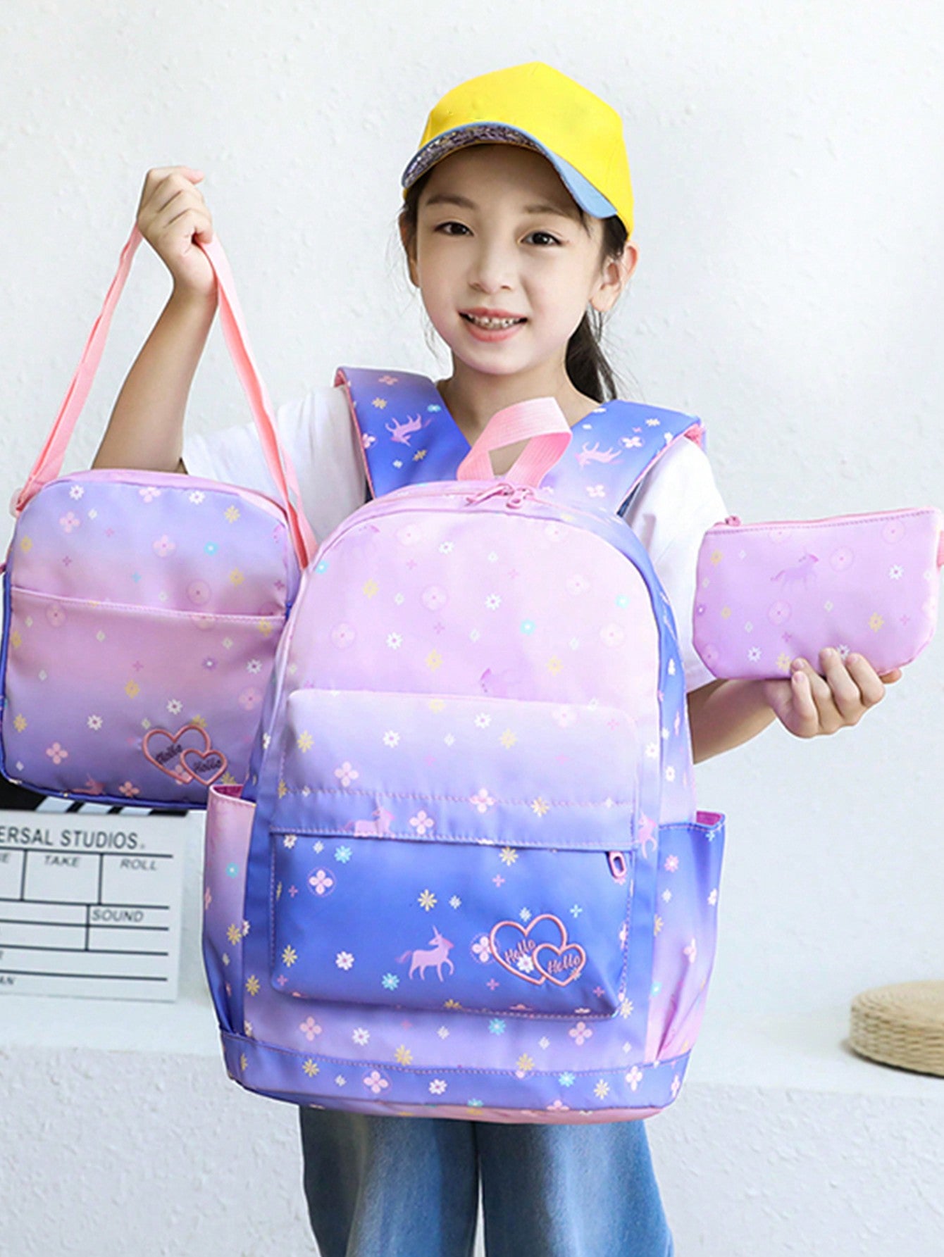 Fashionable School Backpack 3pcs/Set