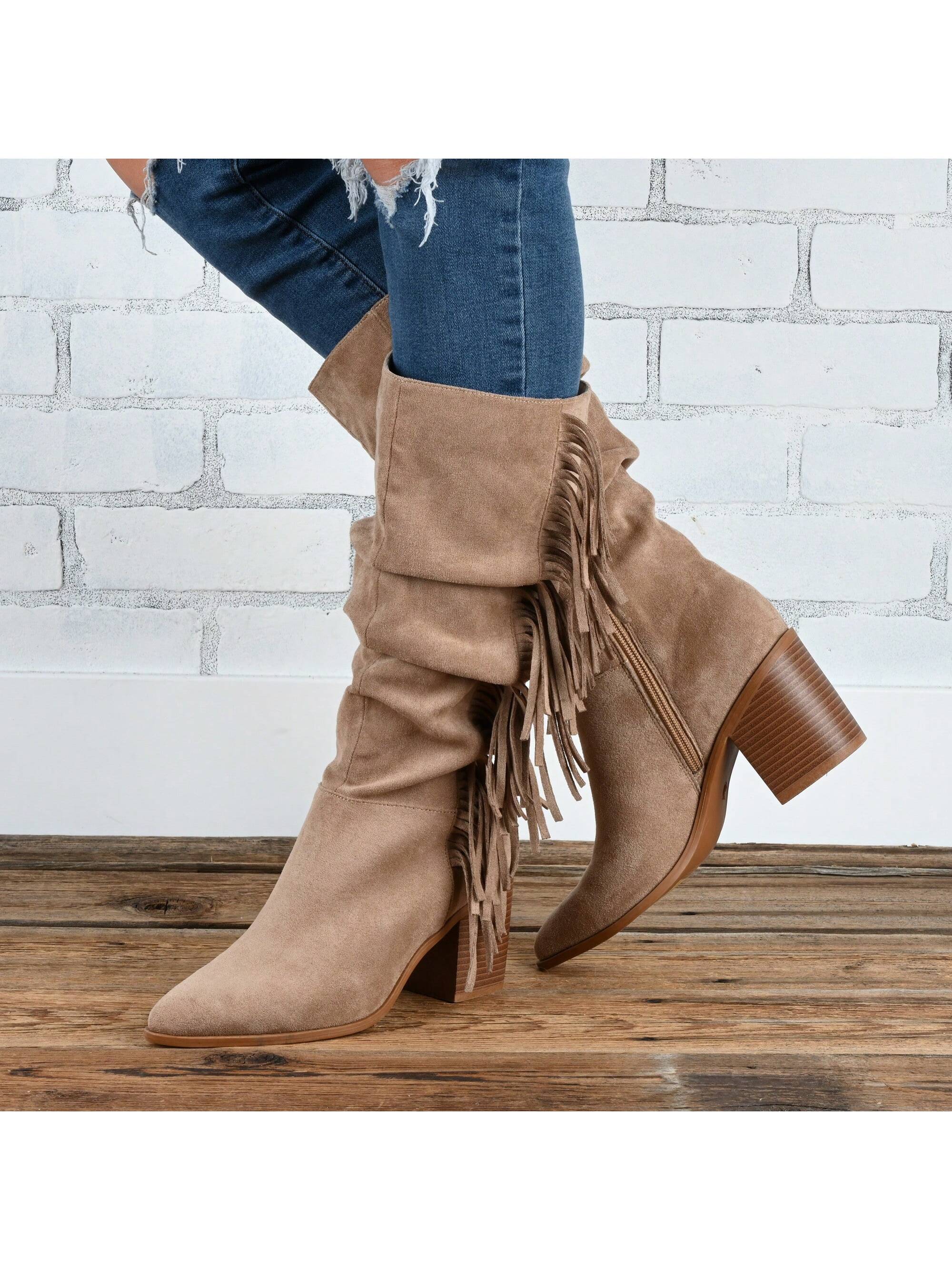 Womens Western Mid Calf Boot