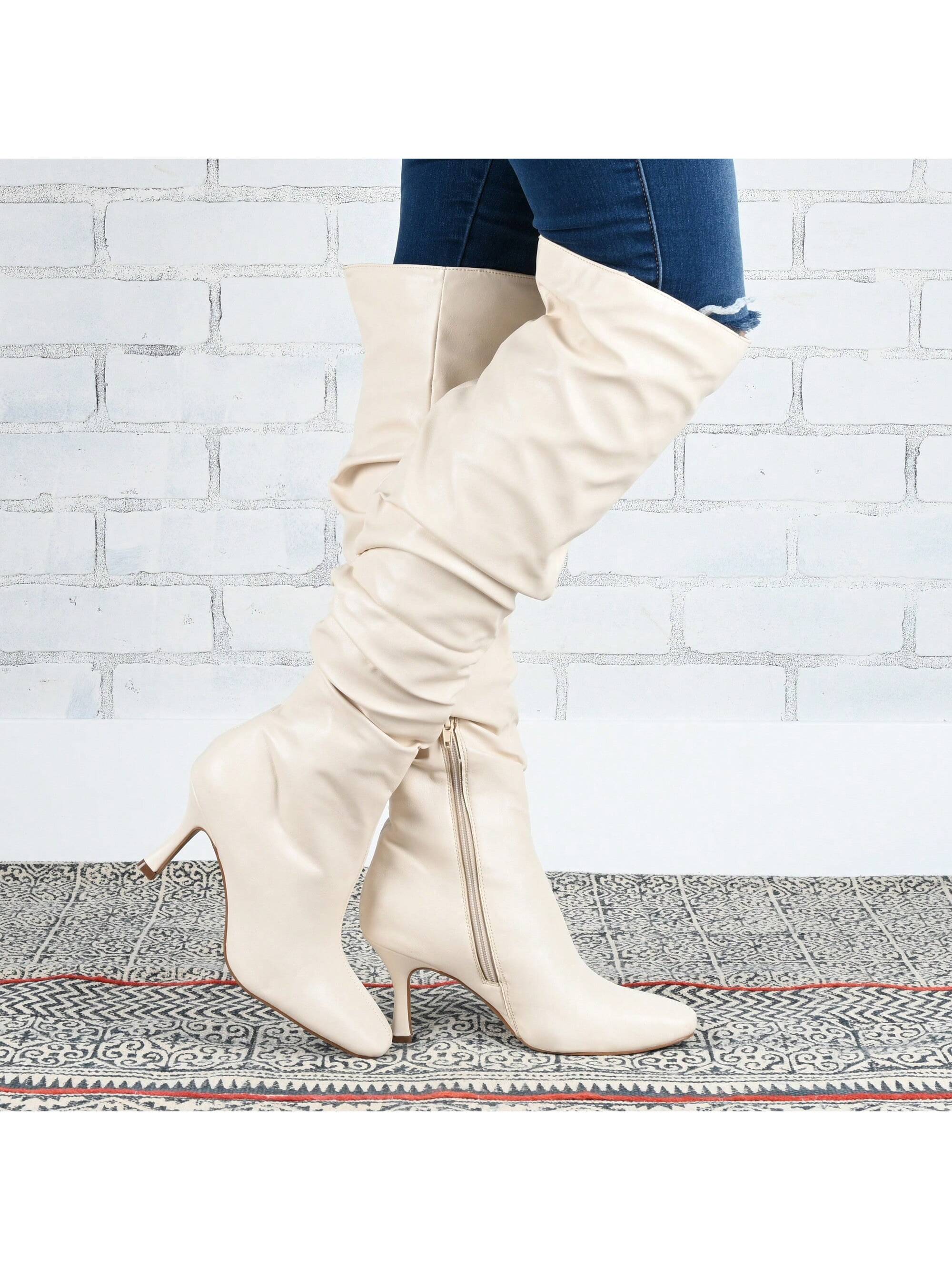 Womens Square Toe Over The Knee Boots