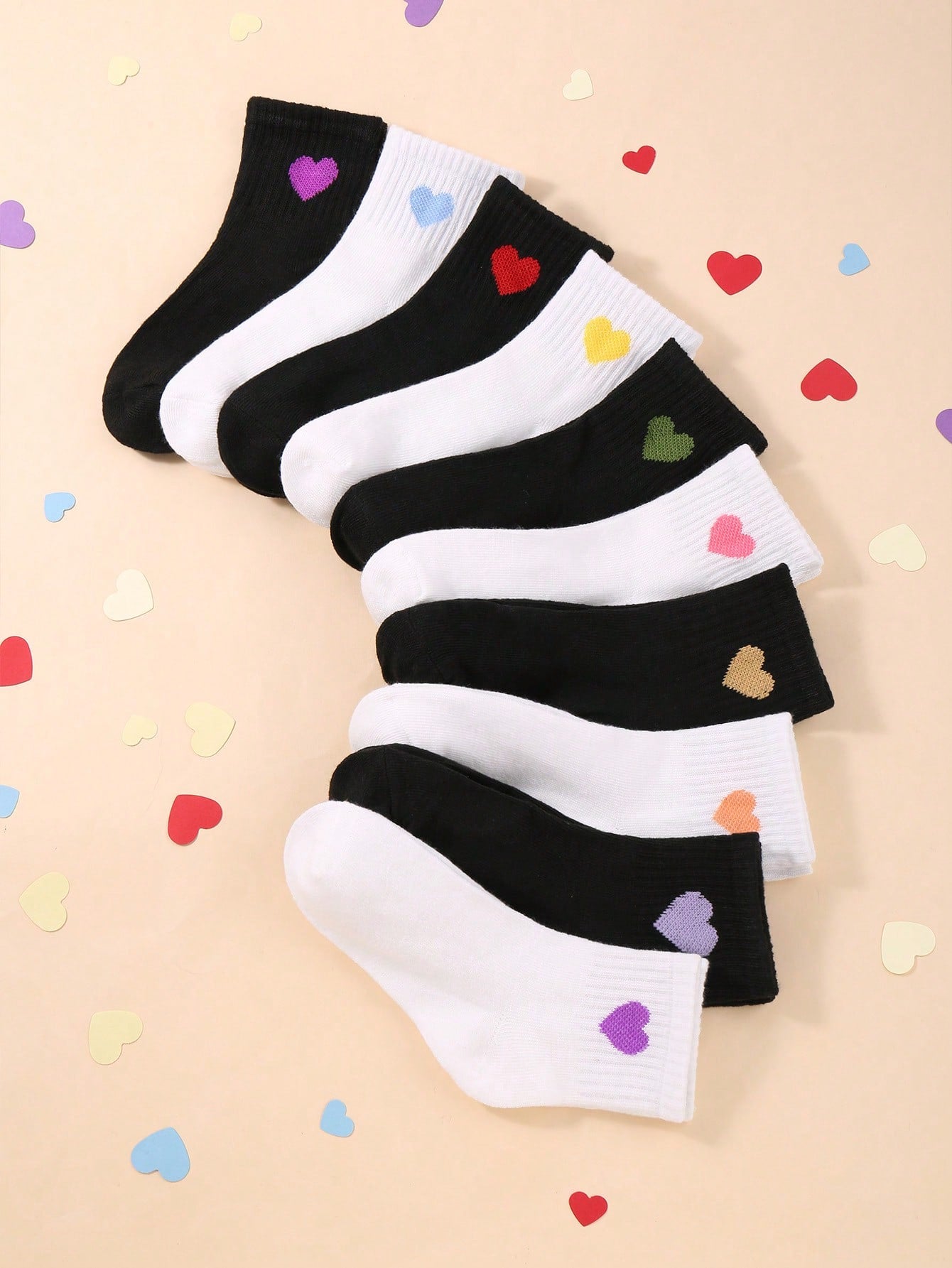 5 Pairs Expression Print Socks, Comfy & Cute Cartoon Crew Socks, Children's Stockings & Hosiery