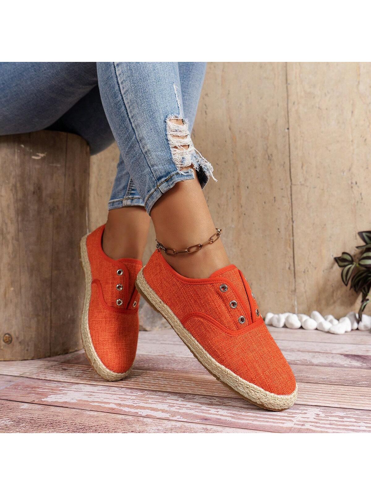 Original Breathable Fisherman Style Slip-On Women's Shoes, Soft Bottom With Rope Sole, Comfortable And Fashionable For All Seasons, Plus Size 43