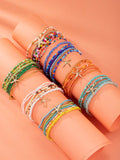 1pc Summer Fashion Lightweight Beach Holiday Starfish Pendant Multi-Layer Anklet, For Boys And Girls, Ocean Beach Party