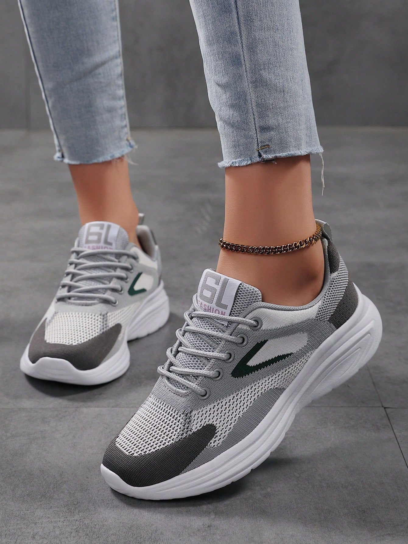 Casual Sports Shoes,Women's lightweight and simple solid color low-top sports shoes, women's casual breathable woven women's shoes