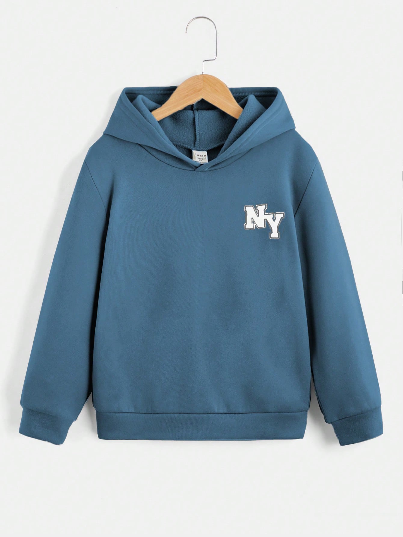 Tween Boy Casual Hooded Sweatshirt Featuring Printed Mother Graphic, Perfect For Daily Wear In Spring And Autumn