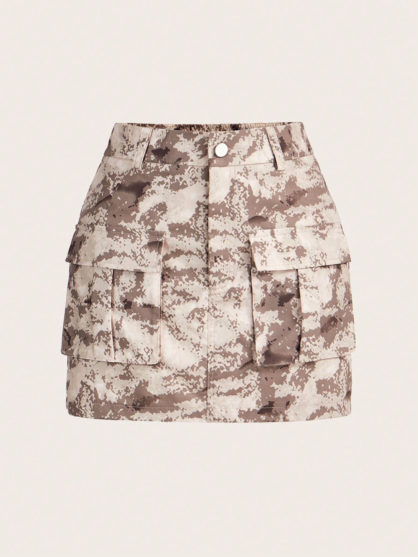 Women's Camouflage Workwear Cargo Mini Skirt