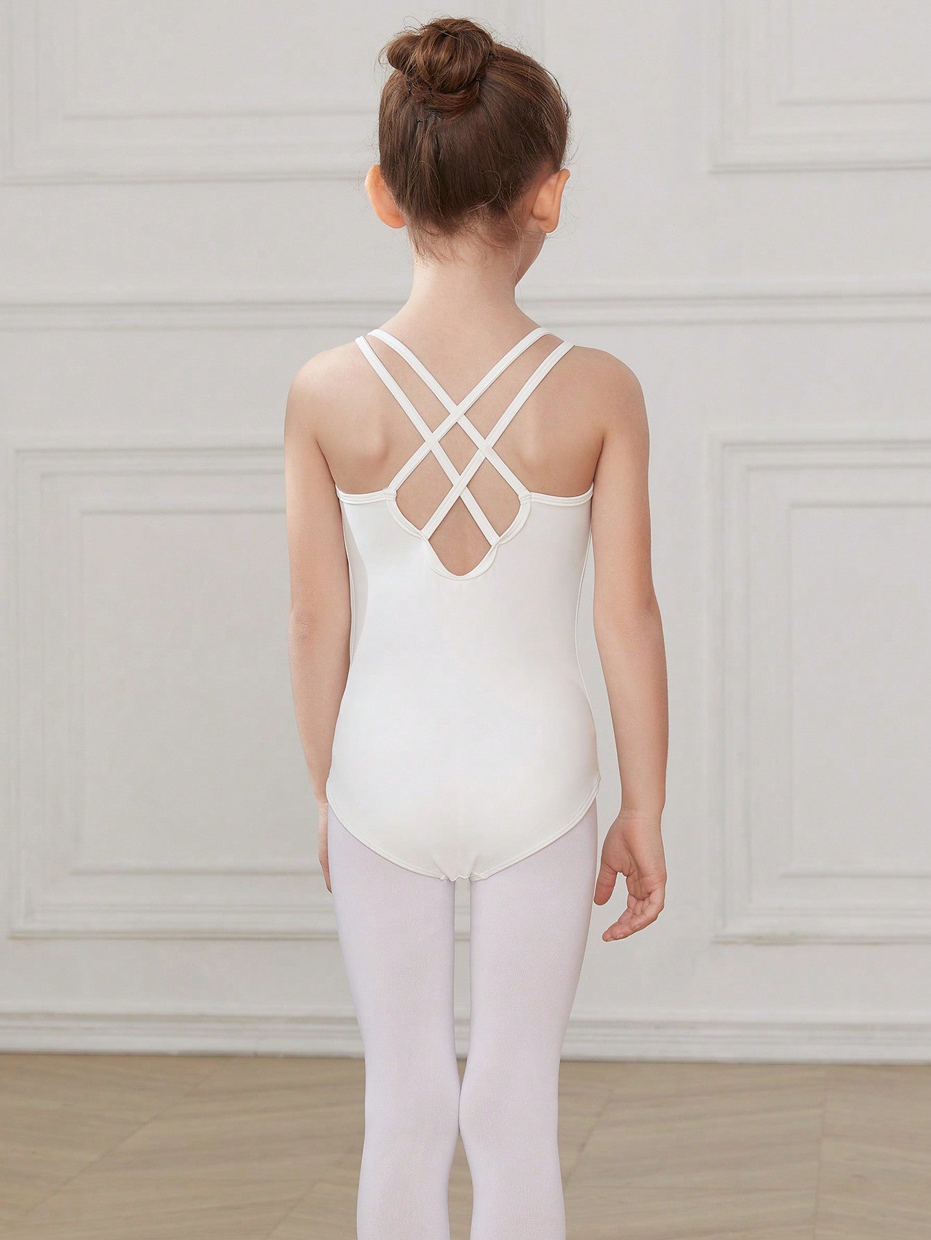 Tween Girl Sleeveless Summer Ballet Leotard Hollow-Out Back High Stretch For Dance Show/Practice Or Gymnastics