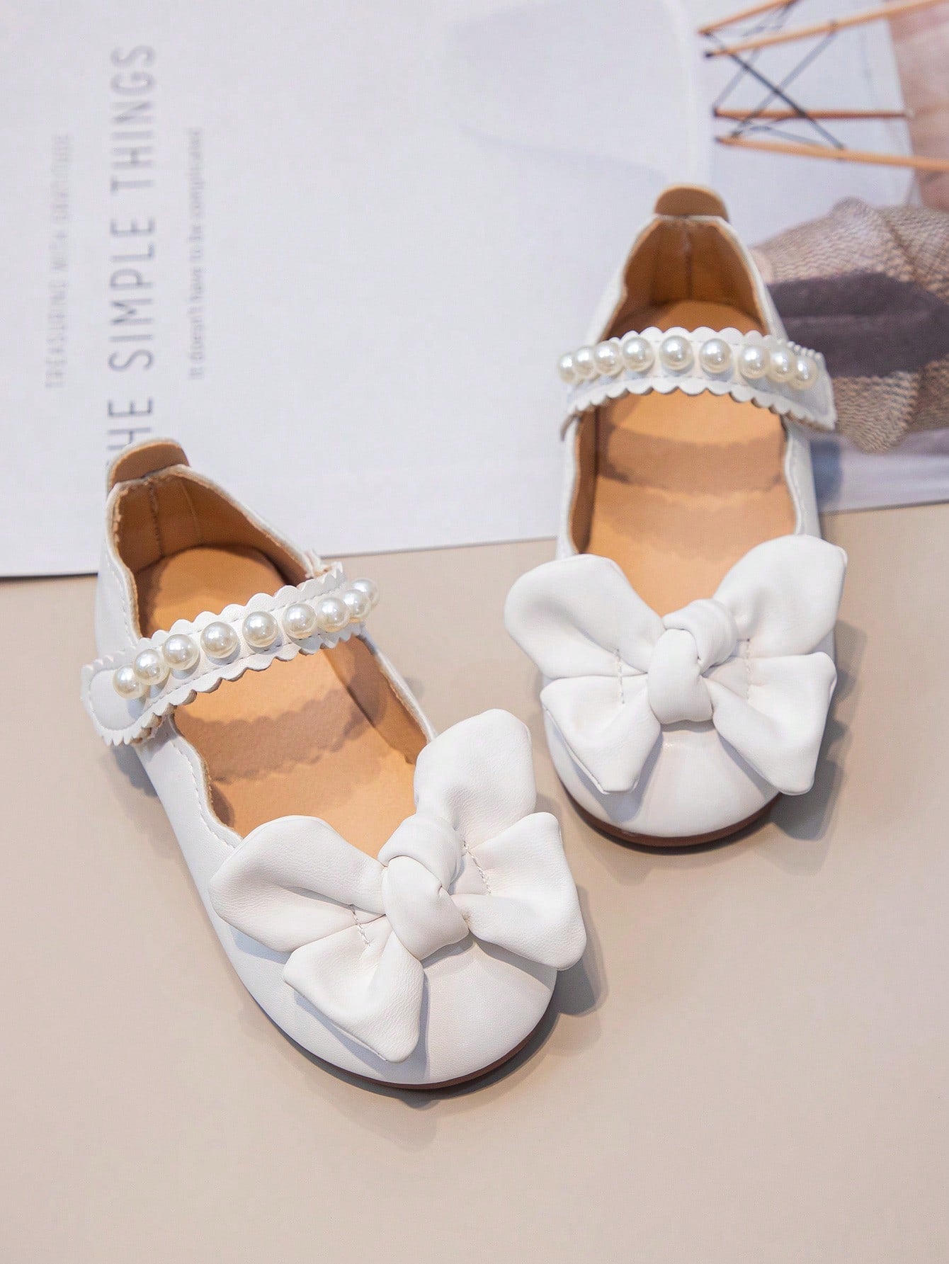 Children's Flat Shoes Girls' Shoes Princess Cute Leather Shoes