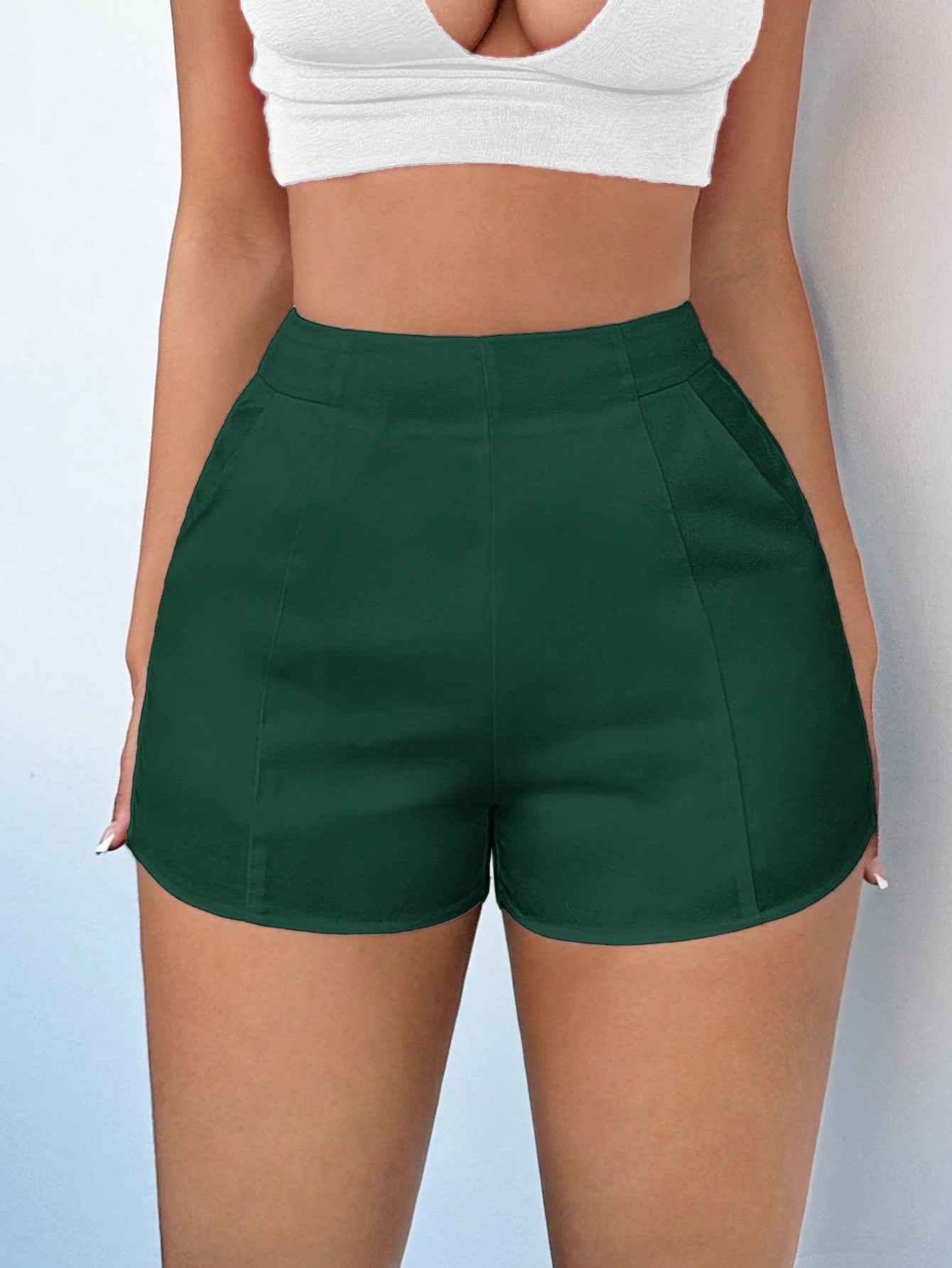 Summer Solid High Waist Shorts