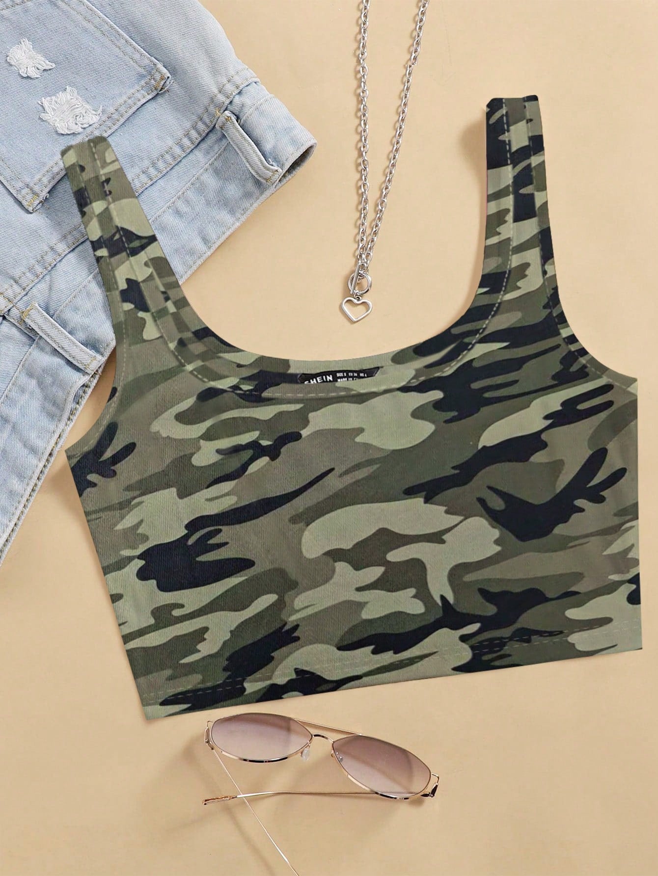 Solid Crop Tank Top