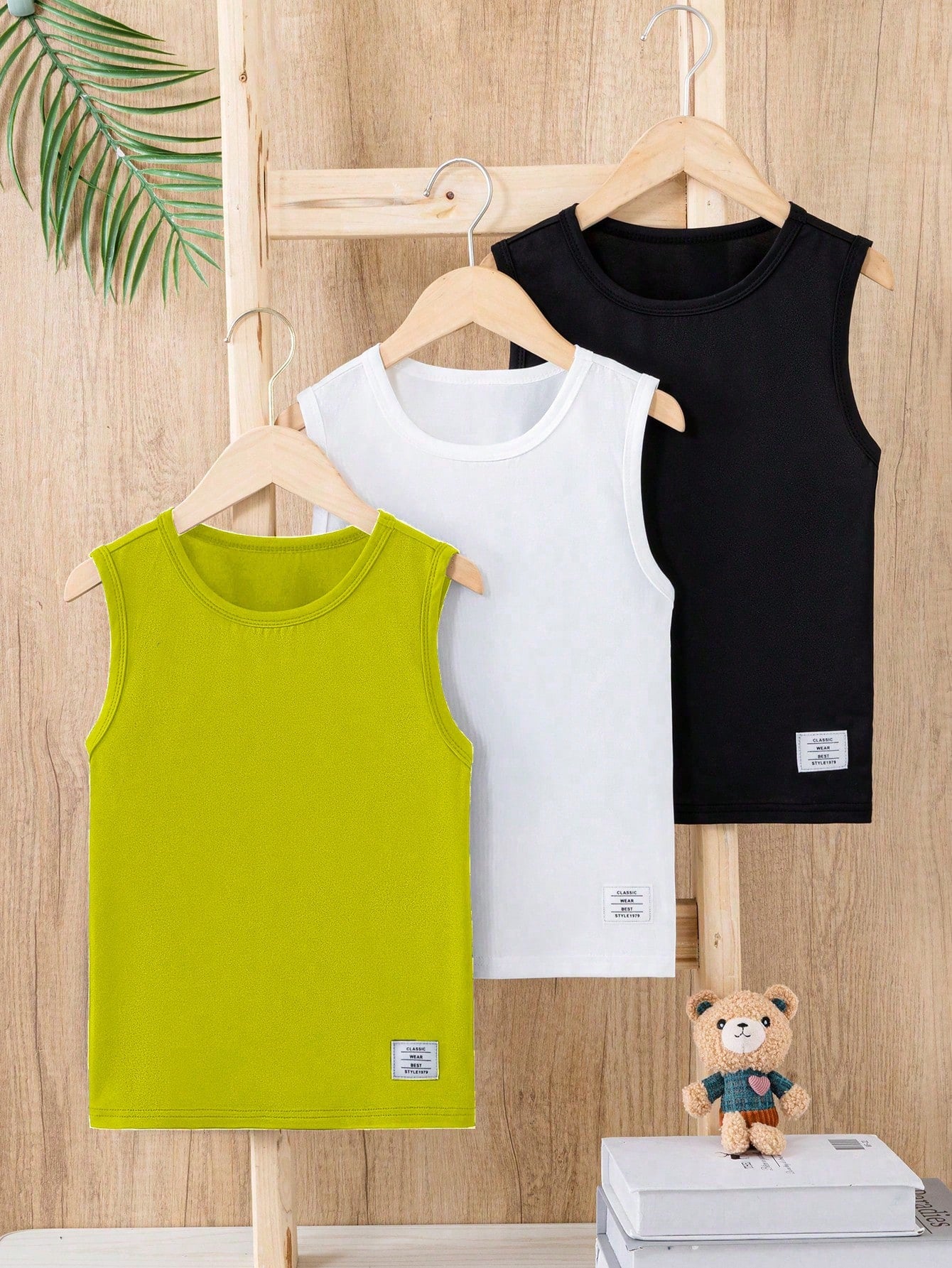 Kids Tween Boy Multi-Pack Letter Print Sleeveless Tank Tops