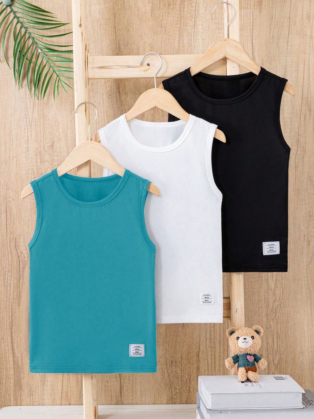 Kids Tween Boy Multi-Pack Letter Print Sleeveless Tank Tops