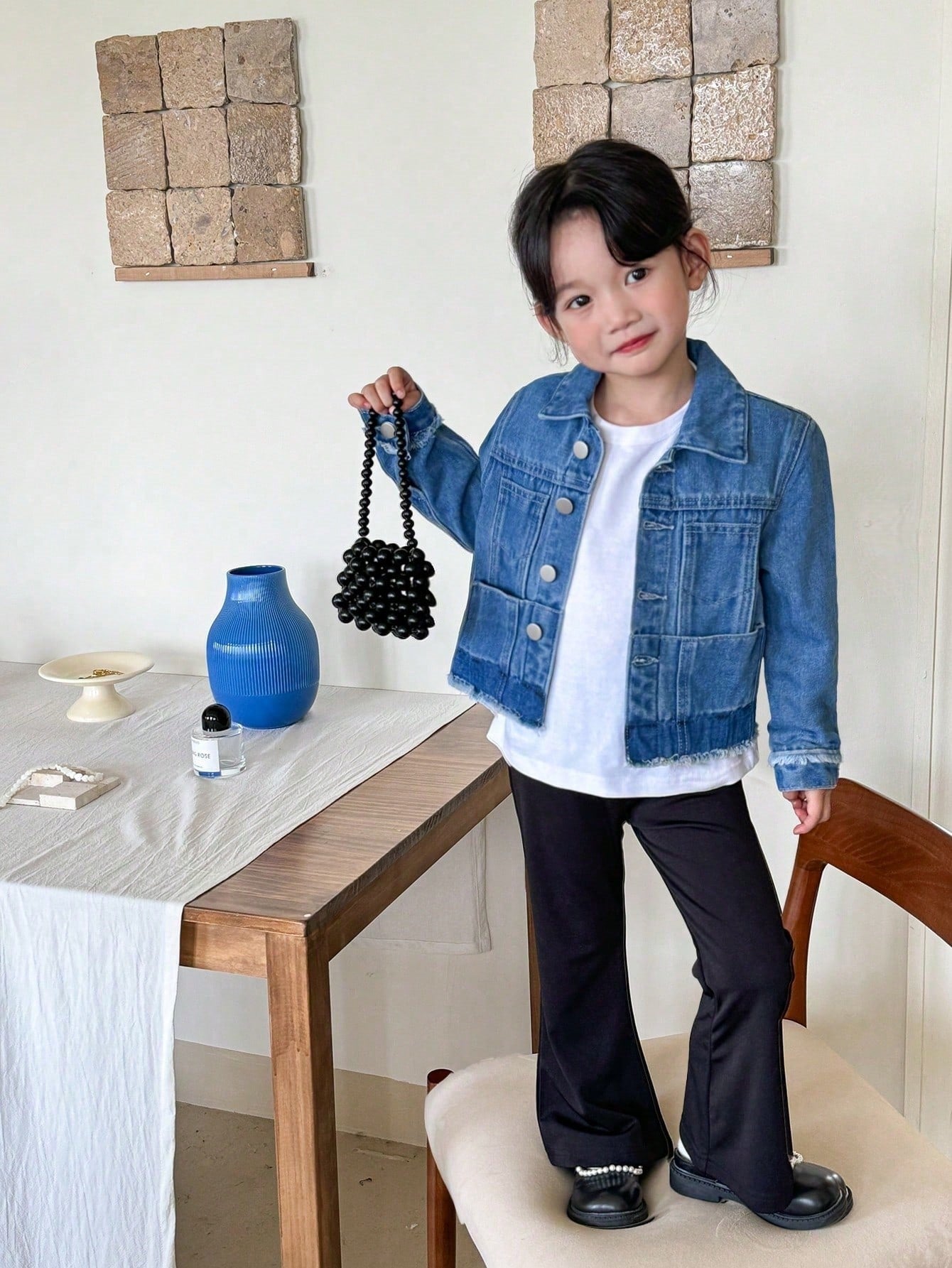 Kids Girls' Korean Style Daily Casual Denim Jacket/Coat, Versatile