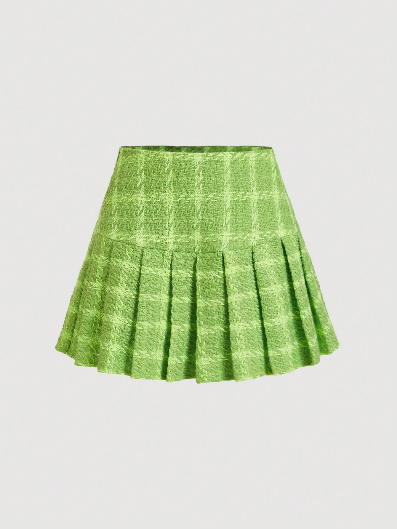 Plaid Pleated Skirt