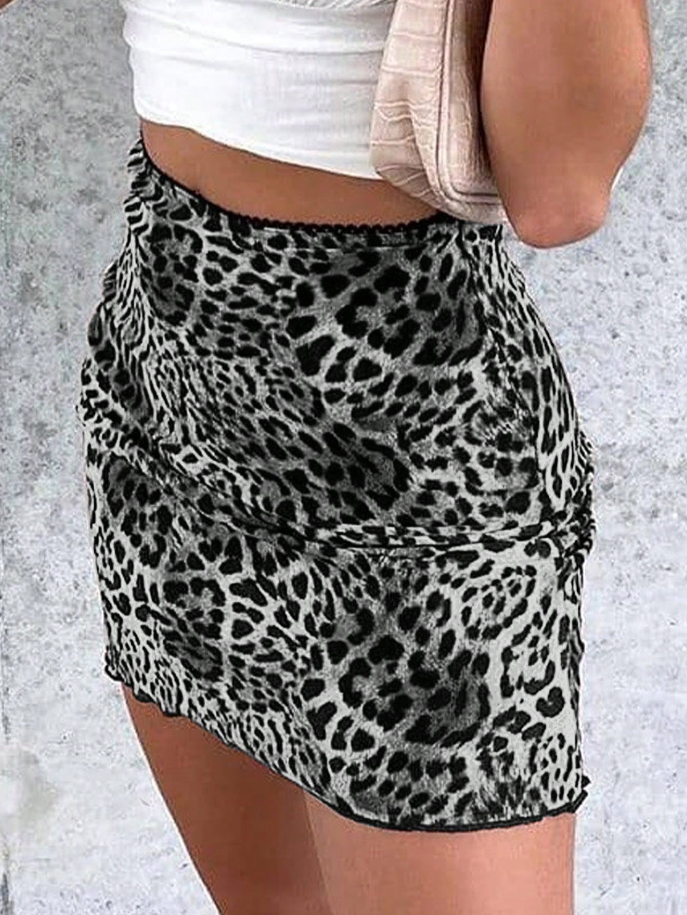 Women's Leopard Print Simple Daily Wear Skirt