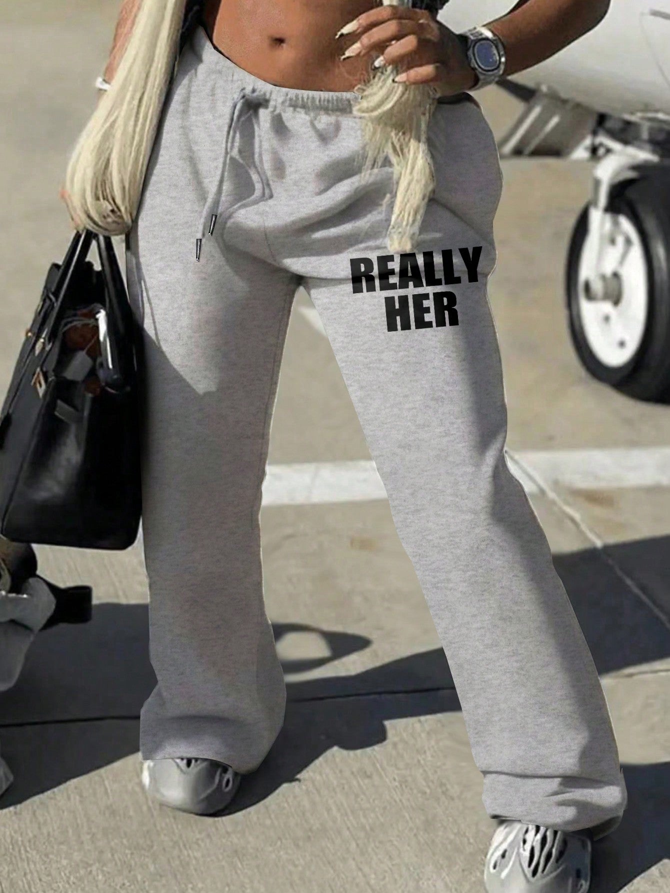 Women's Casual Printed Drawstring Sweatpants