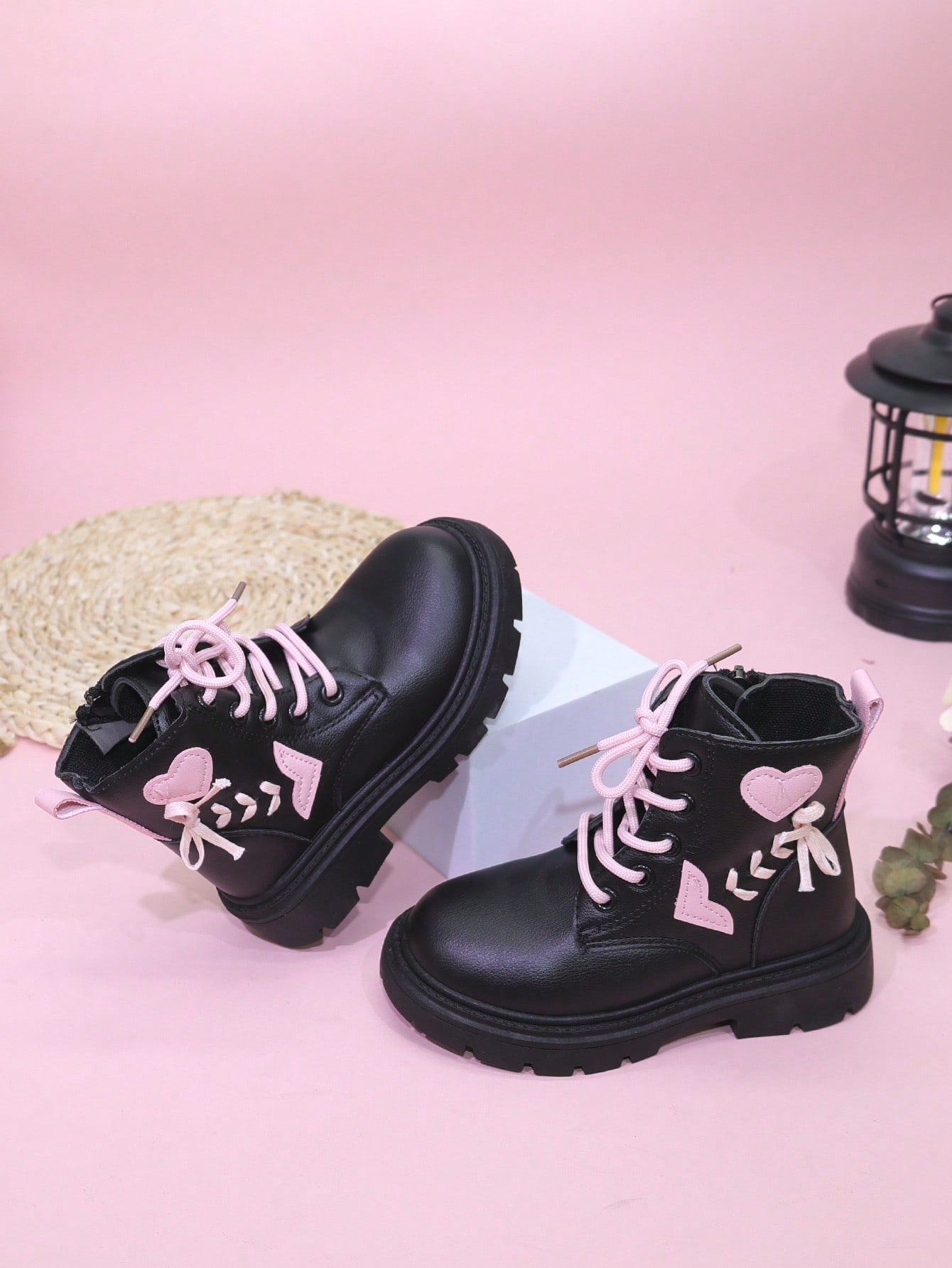 Girls  Boots Autumn And Winter New Flat Children Short Boots Children High-Top Boots Girls Princess Boots Baby Shoes