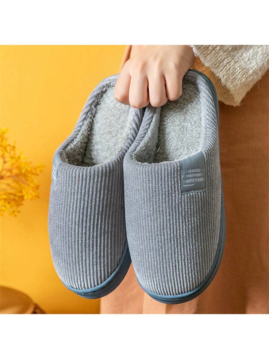 Cozy Plush Slippers - Soft, Warm, And Comfortable Indoor Shoes With Slip-Resistant Soles For Home, Lounge, And Relaxation - Perfect For Cold Winter Days