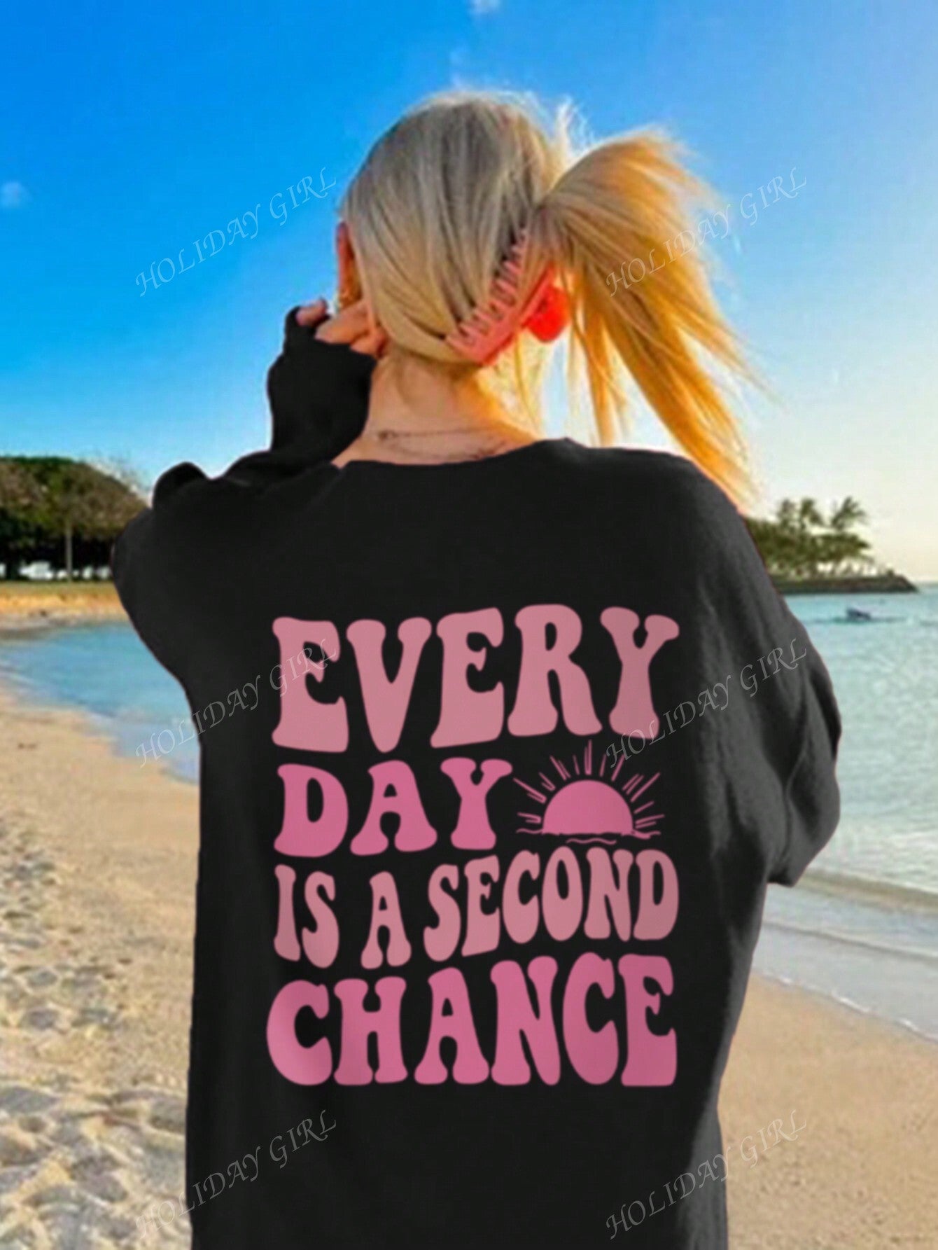 Women's Colorful Printed Simple Daily Long Sleeve Sweatshirt