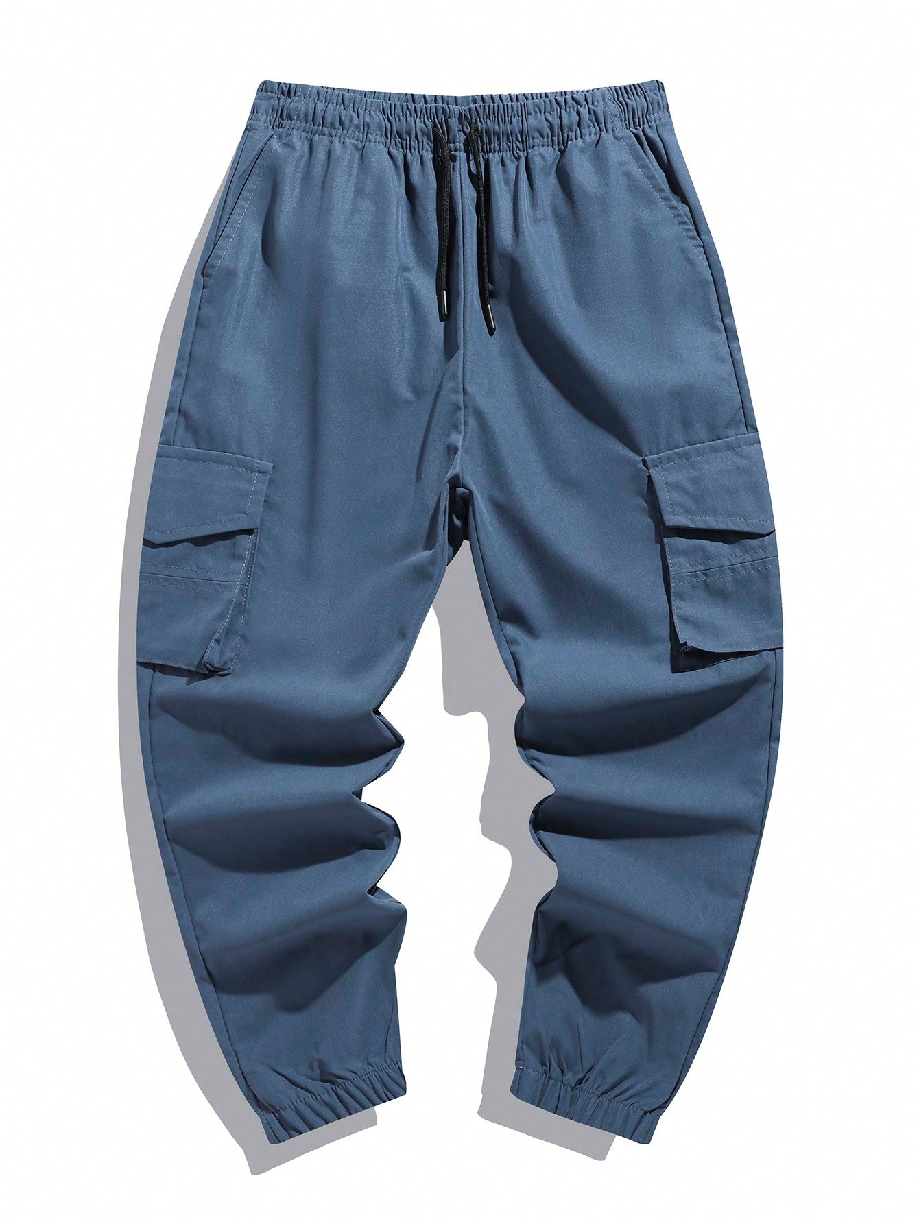 Tween Boy Fashionable Drawstring Waist, Back To School College Style Cargo Pants