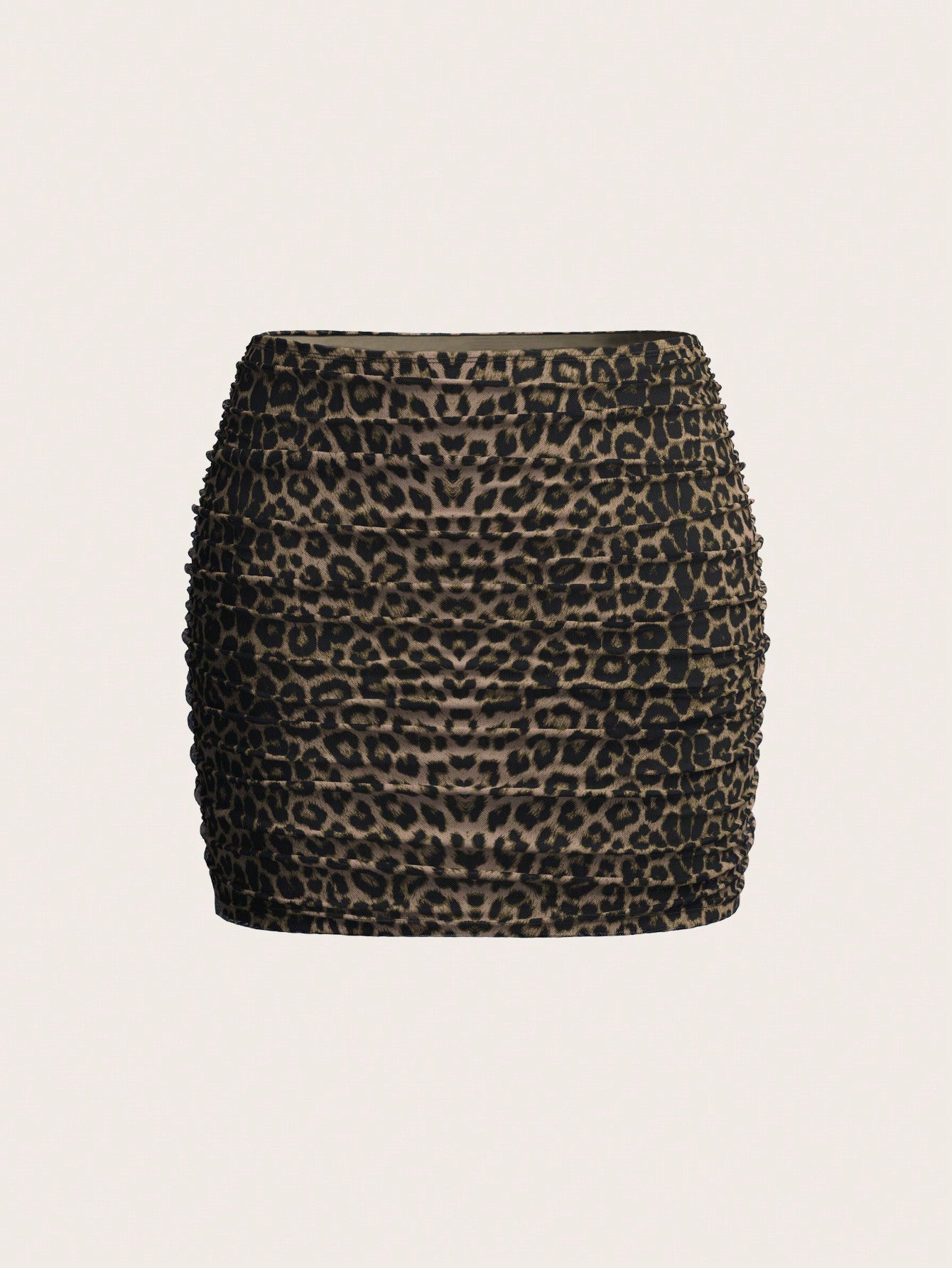 Mesh Double-Layer Perspective Hip-Wrapped Mini Skirt