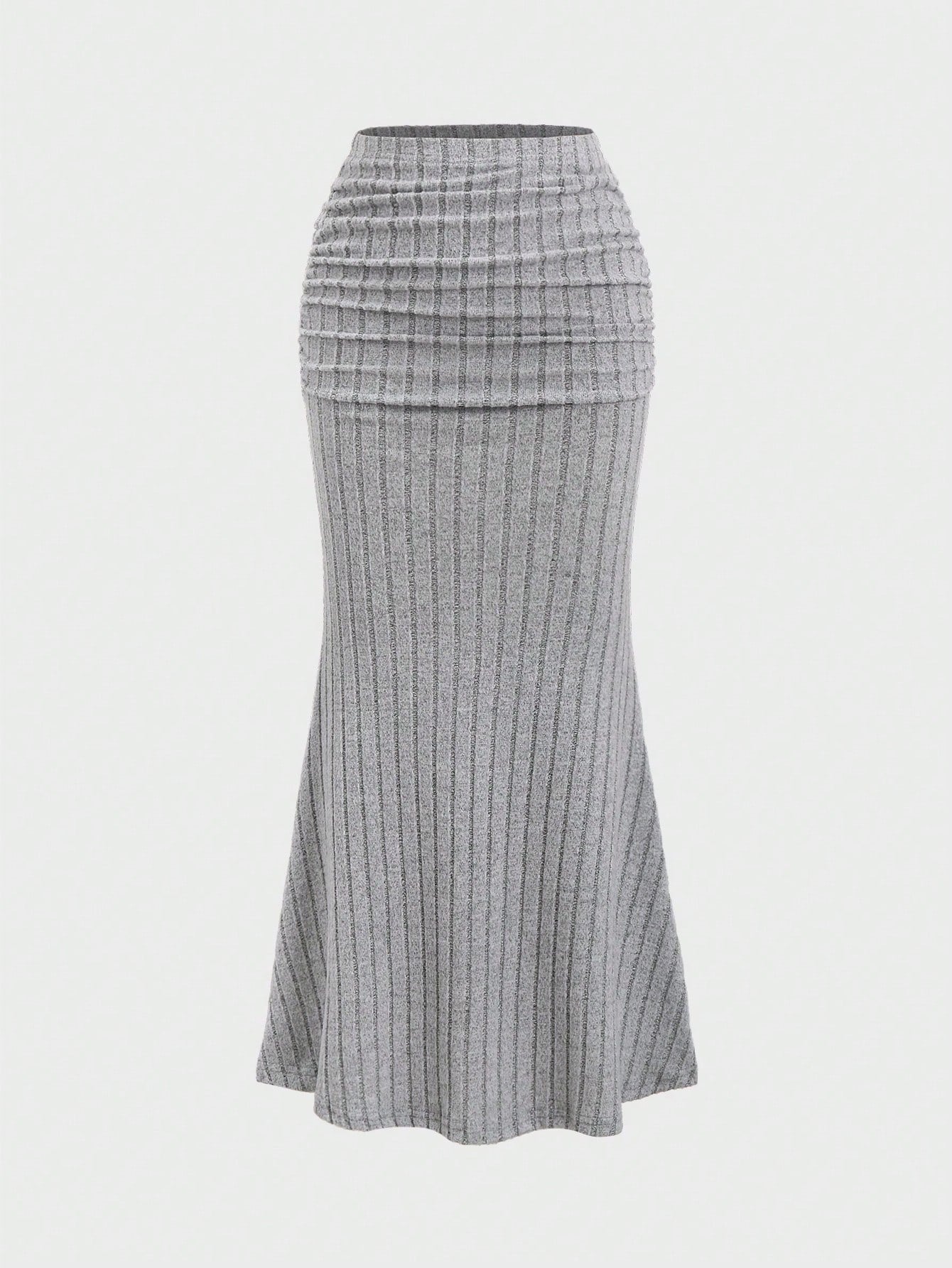 Women's Solid Color Pleated Fish Tail Skirt