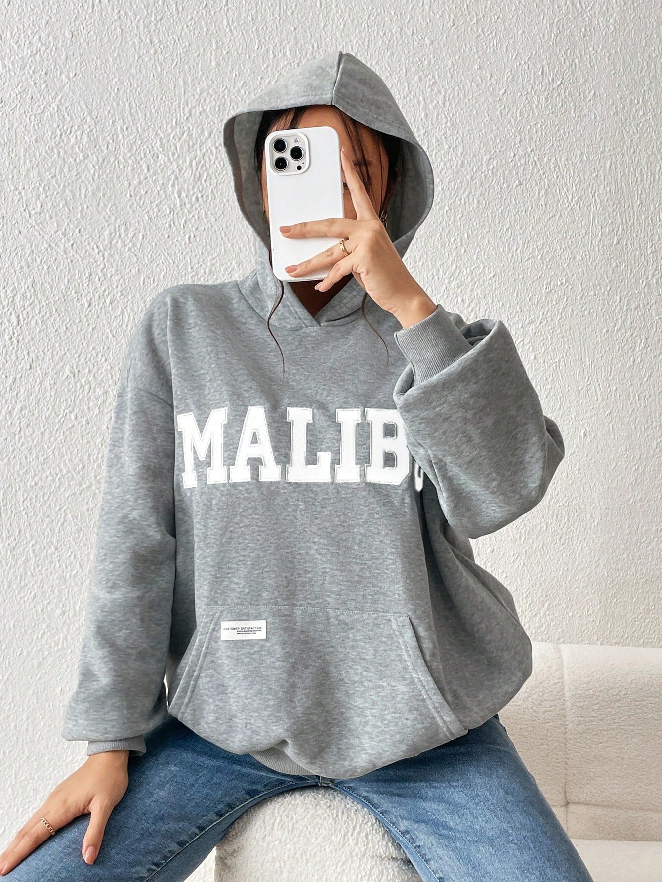 Women's Letter Print Casual Long Sleeve Hoodie