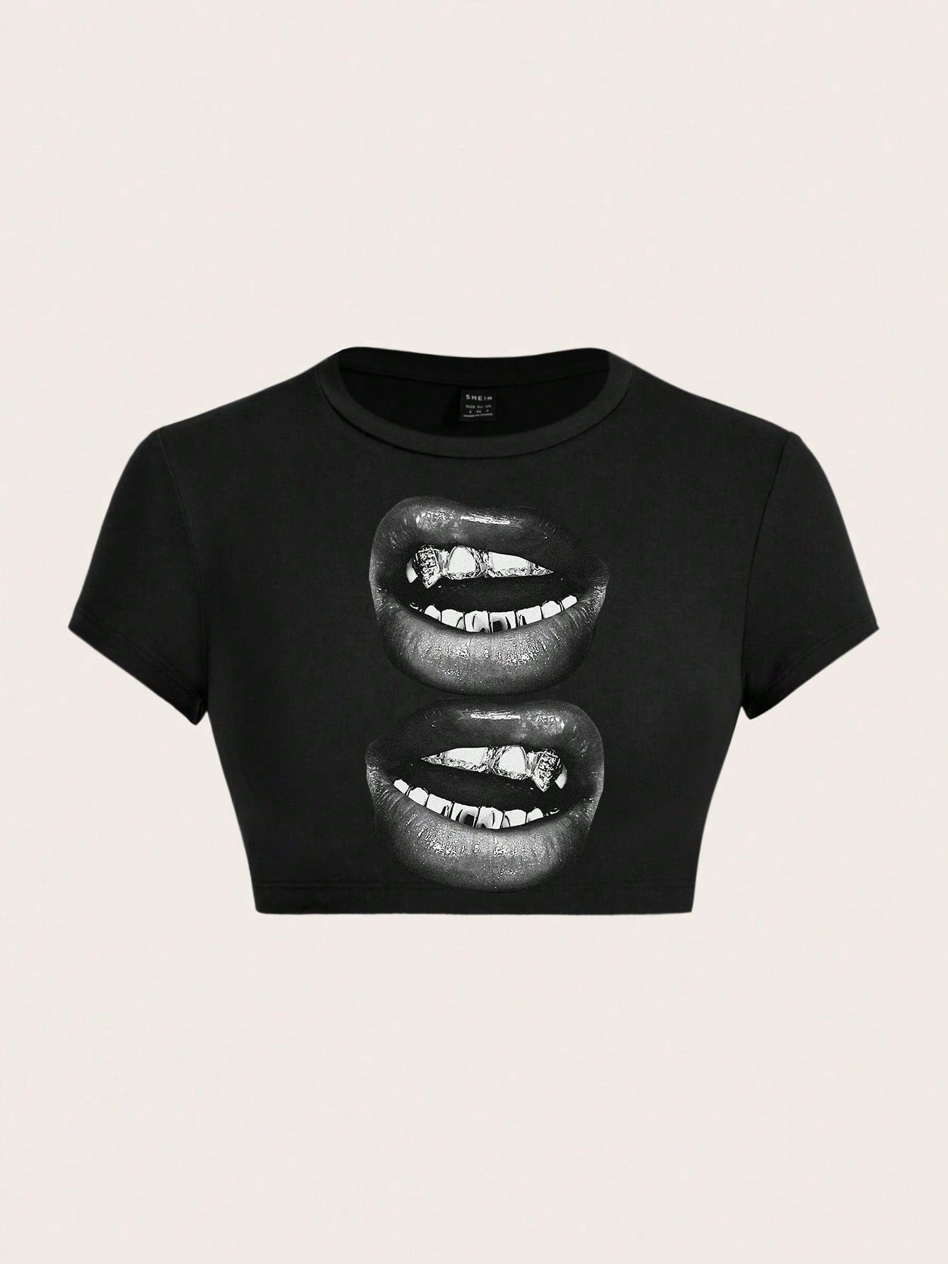 Casual Minimalist Solid Color Round Neck Short Sleeve Cropped Fitted T-Shirt For Women, Summer
