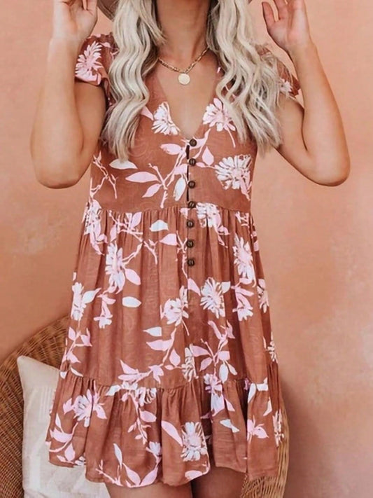 Summer Paradise Button Dress