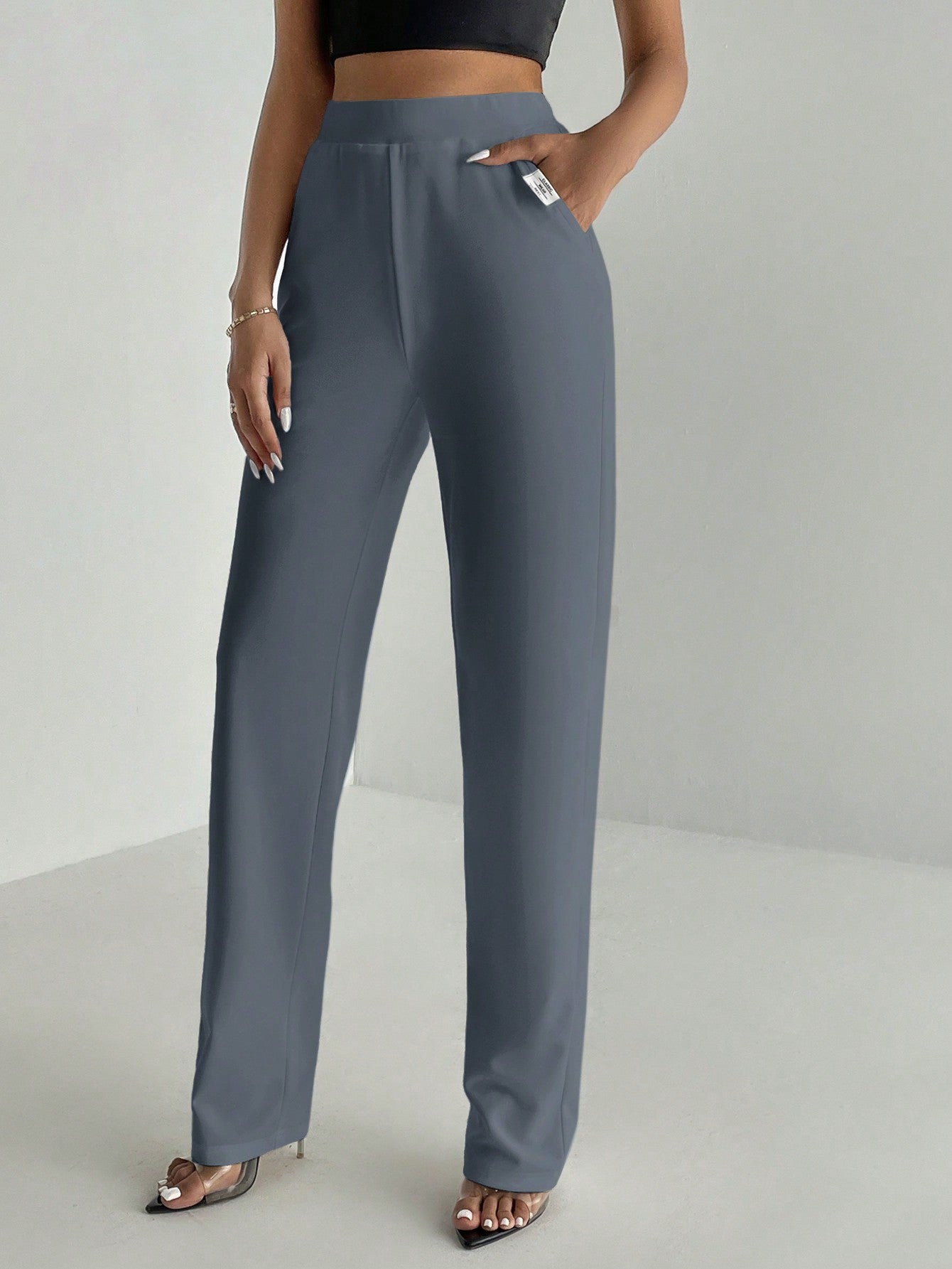 Tall Slant Pocket Straight Leg Pants