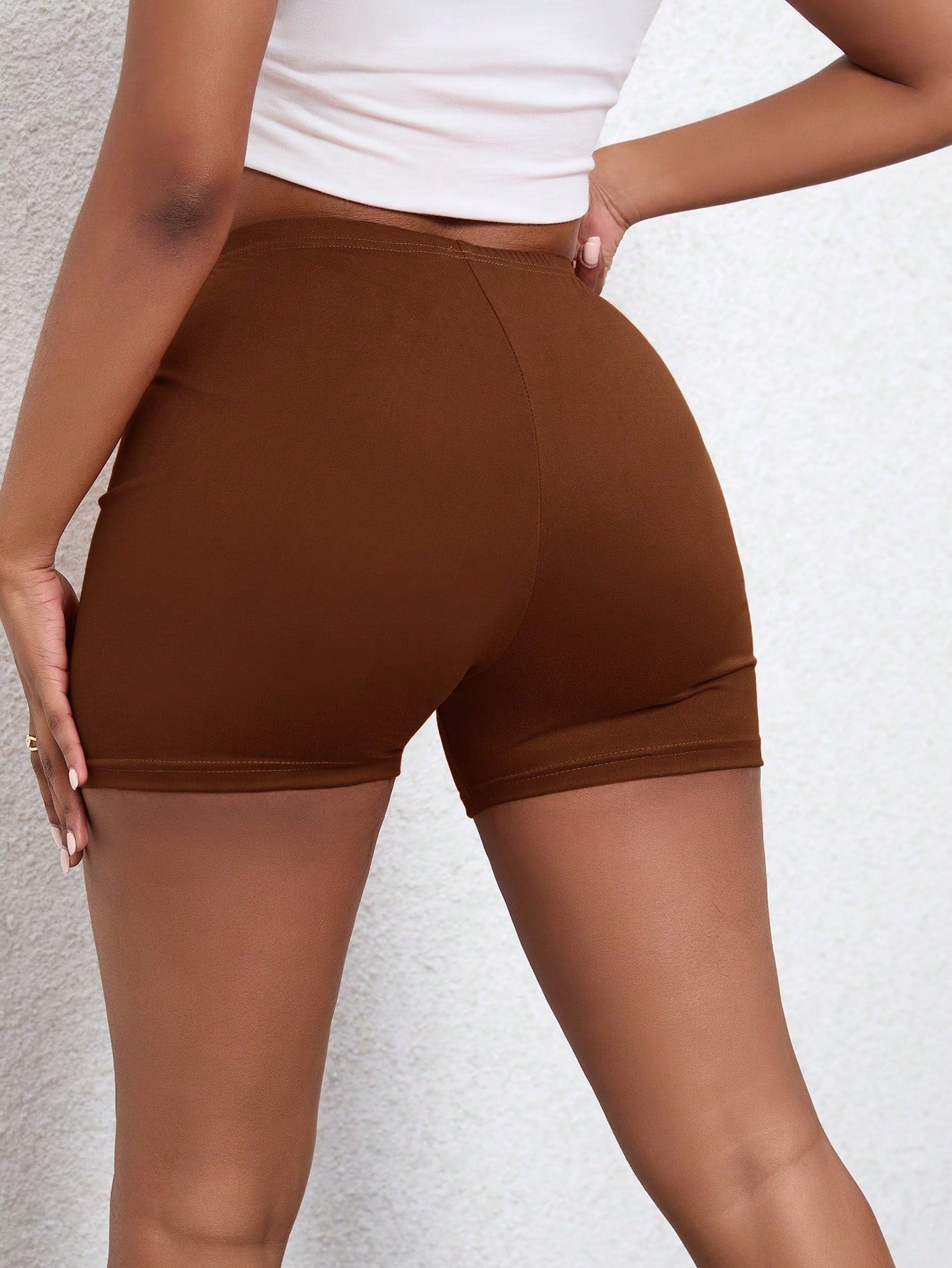 Women's Solid Color Short Leggings