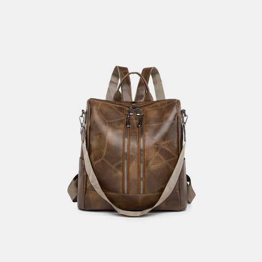 PU Leather Backpack Bag