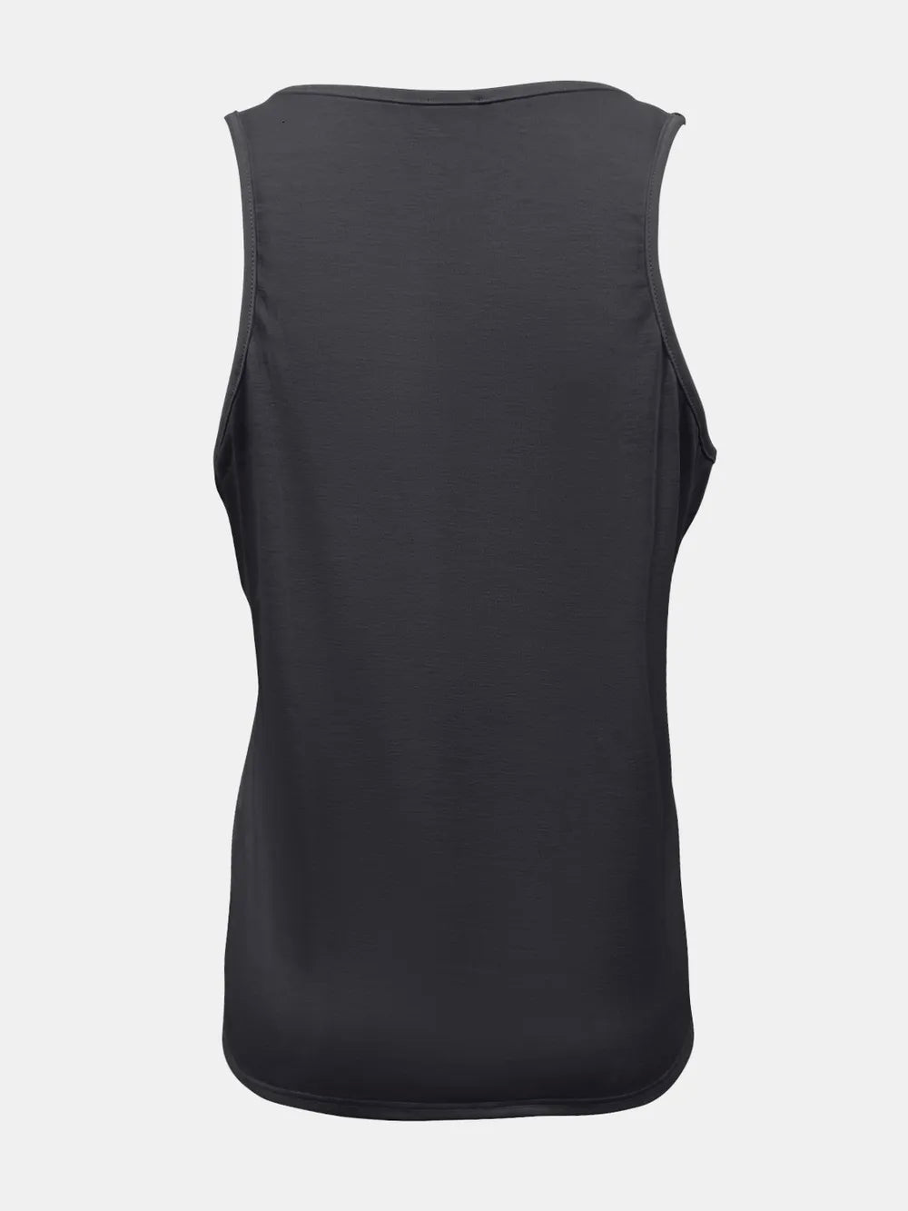 Full Size Quarter Snap Scoop Neck Tank