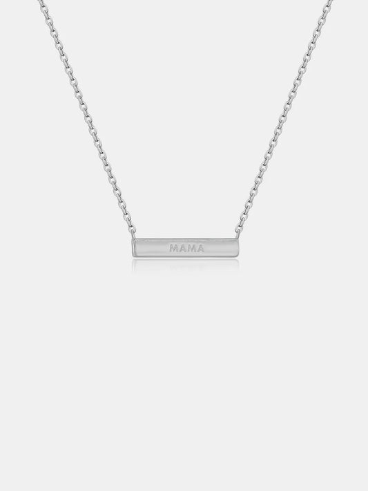 925 Sterling Silver Bar Necklace