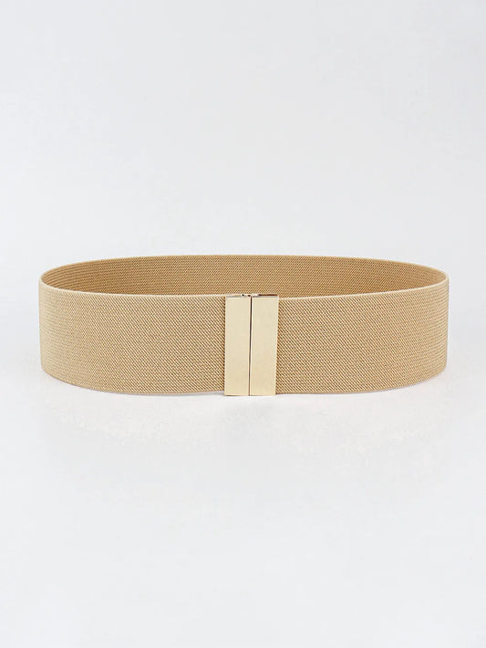 Alloy Buckle Elastic Belt