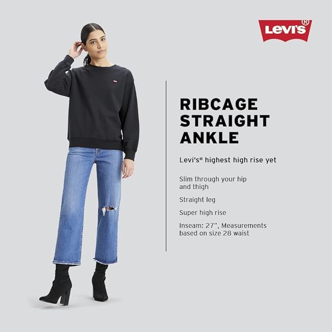 Levi's Women's Premium Ribcage Straight Ankle Jeans