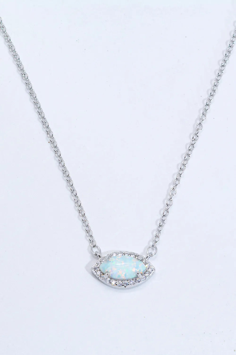 18k Rose Gold-Plated Opal Pendant Necklace