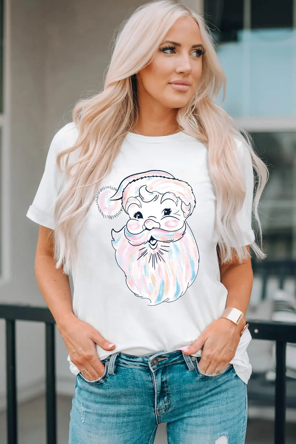 Graphic Round Neck Short Sleeve T-Shirt