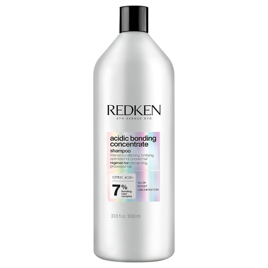 REDKEN Bonding Shampoo for Damaged Hair Repair, Intense Conditioning, Protects Color-Treated Hair, Sulfate-Free, For All Hair Types, Acidic Bonding Concentrate, 1000 ml