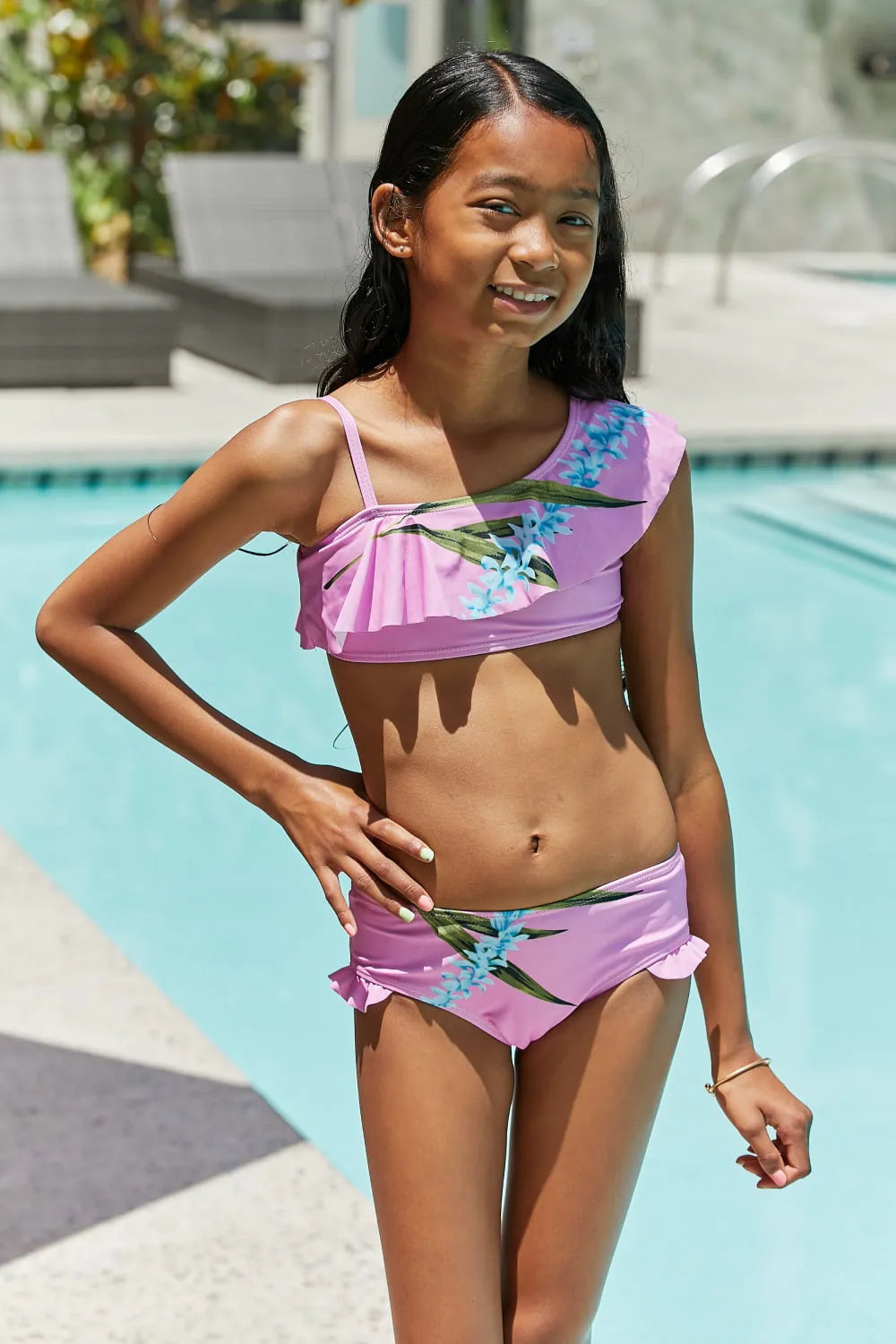 Marina West Swim Vacay Two-Piece Swim Set in Carnation Pink