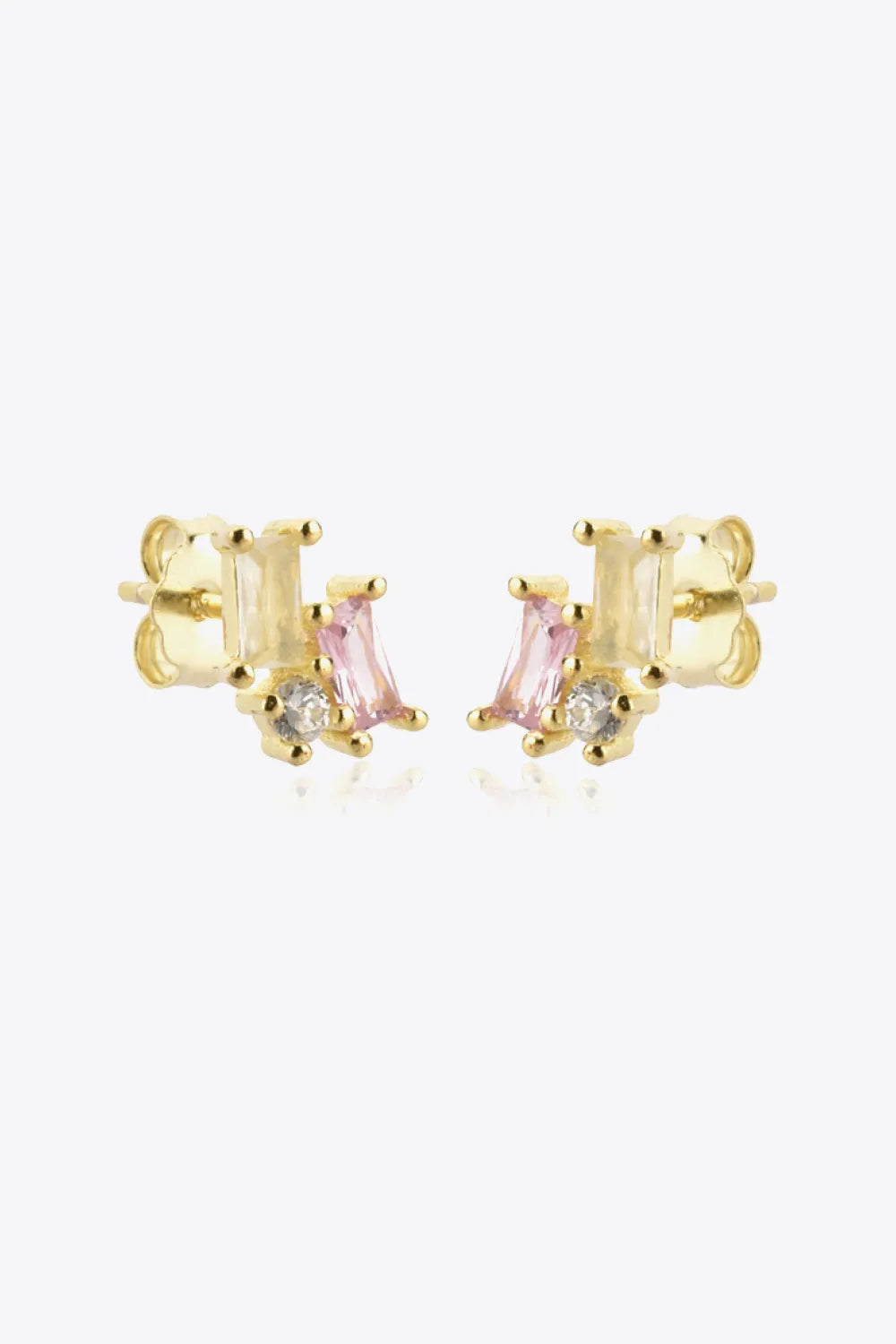 Zircon 925 Sterling Silver Stud Earrings