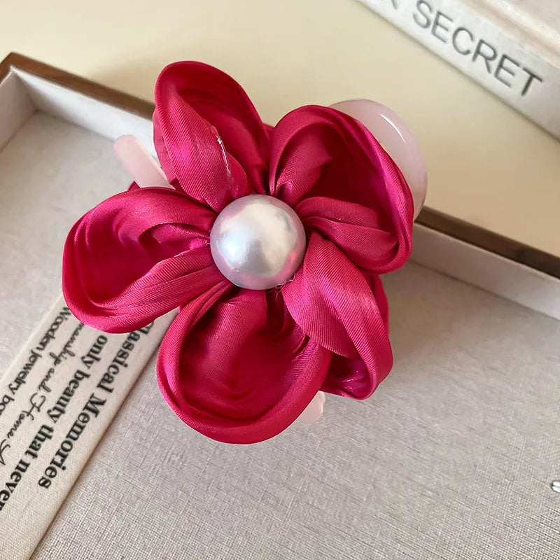 Flower Acrylic Hair Claw Clip