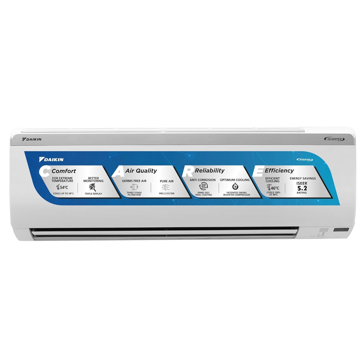 Daikin 1.5 Ton 5 Star Inverter Split AC (Copper, PM 2.5 Filter, 2024 Model, MTKM50U, White)