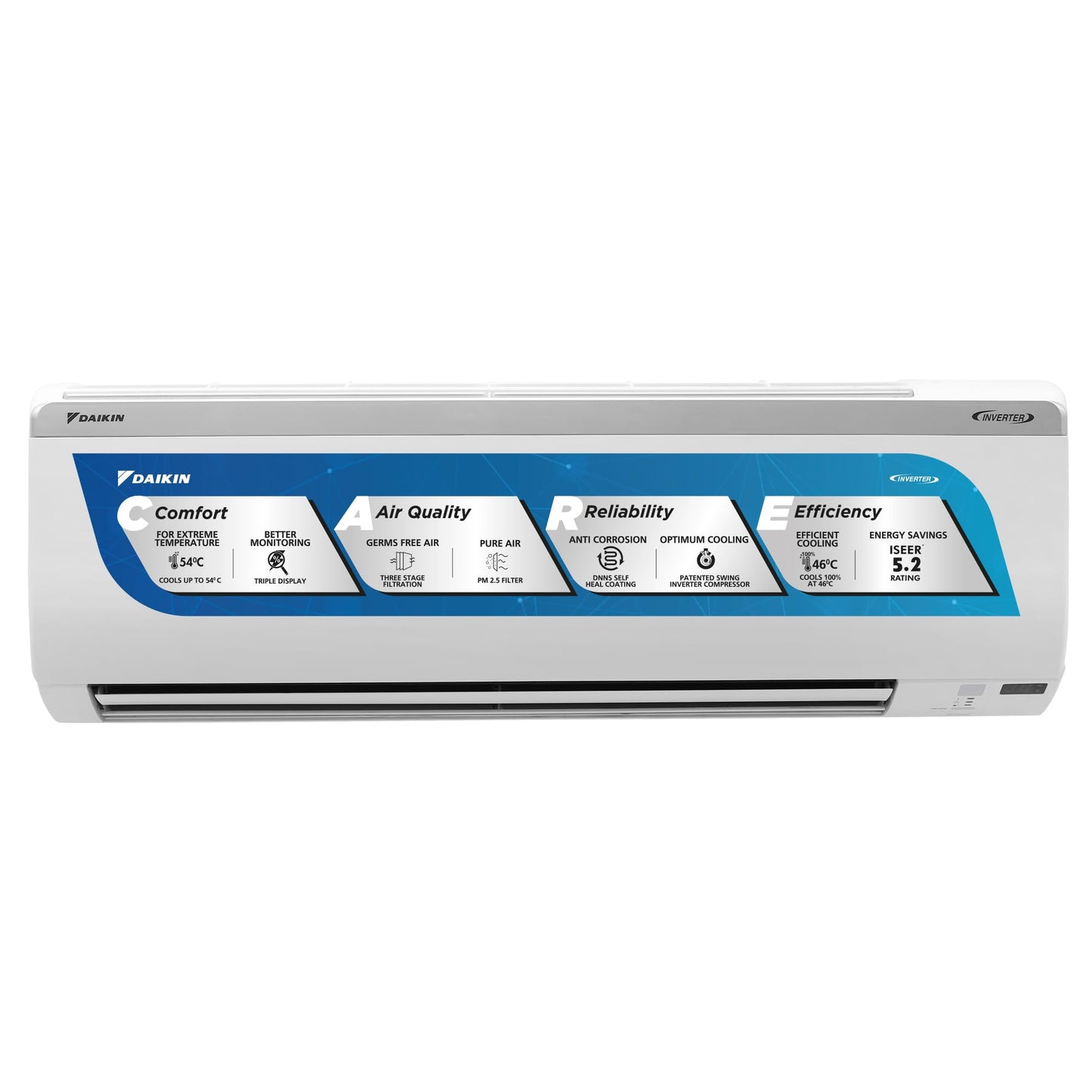 Daikin 1.5 Ton 5 Star Inverter Split AC (Copper, PM 2.5 Filter, 2024 Model, MTKM50U, White)