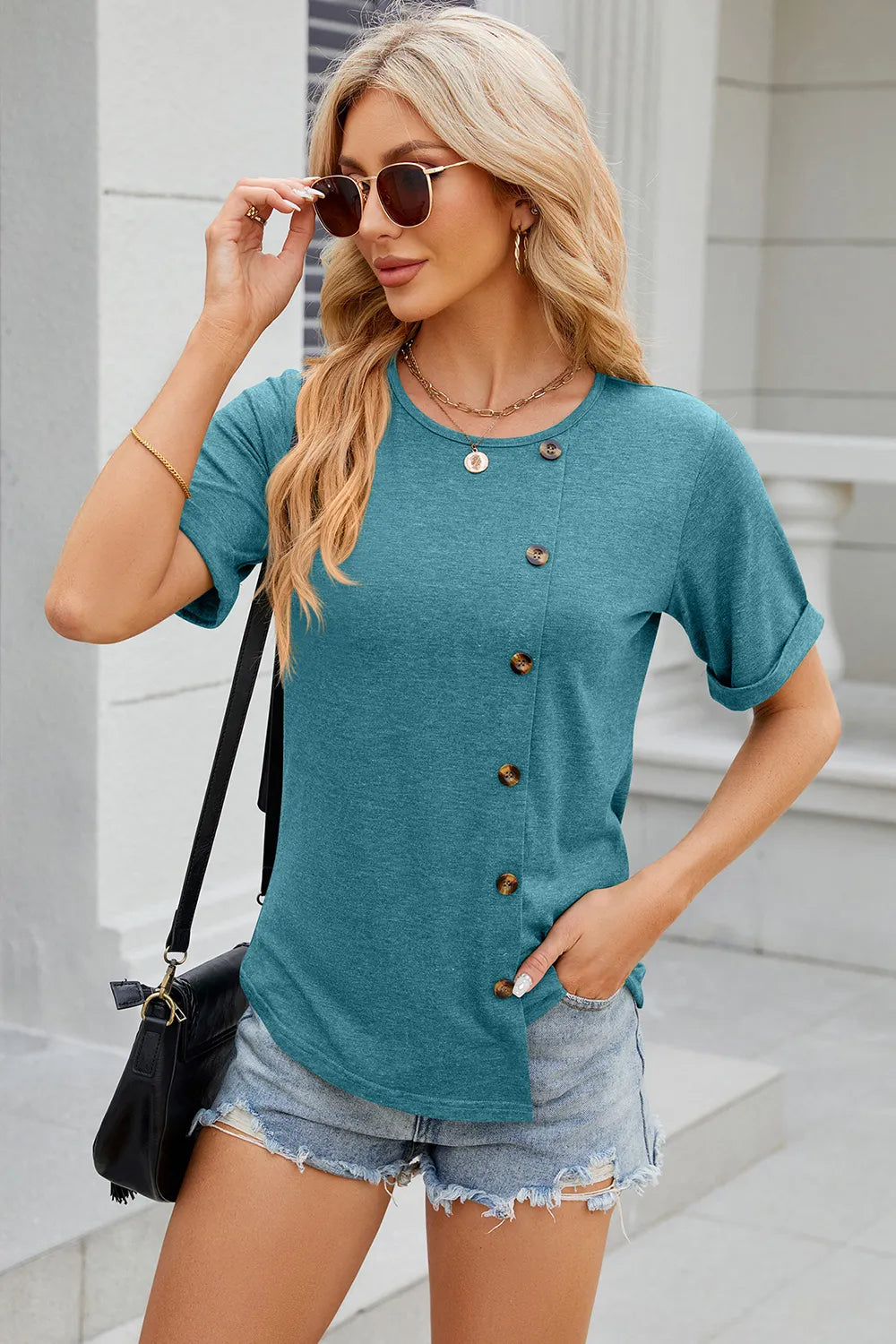 Round Neck Short Sleeve T-Shirt