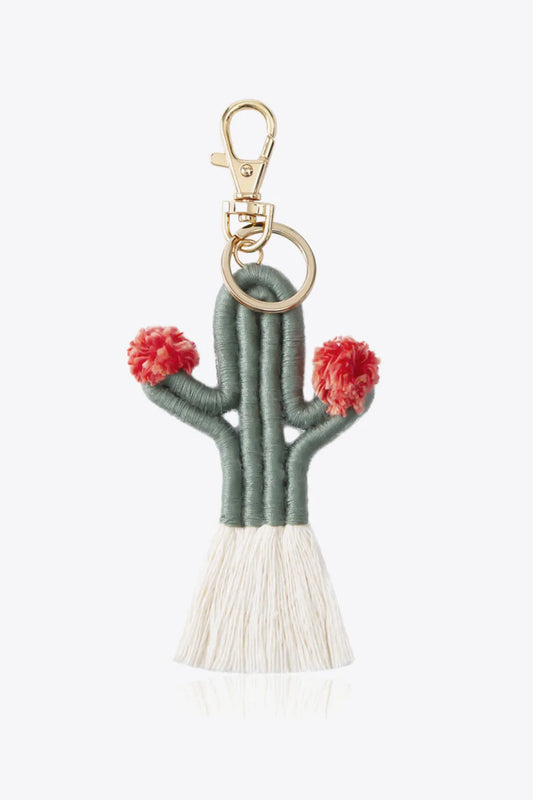 Cactus Keychain with Fringe